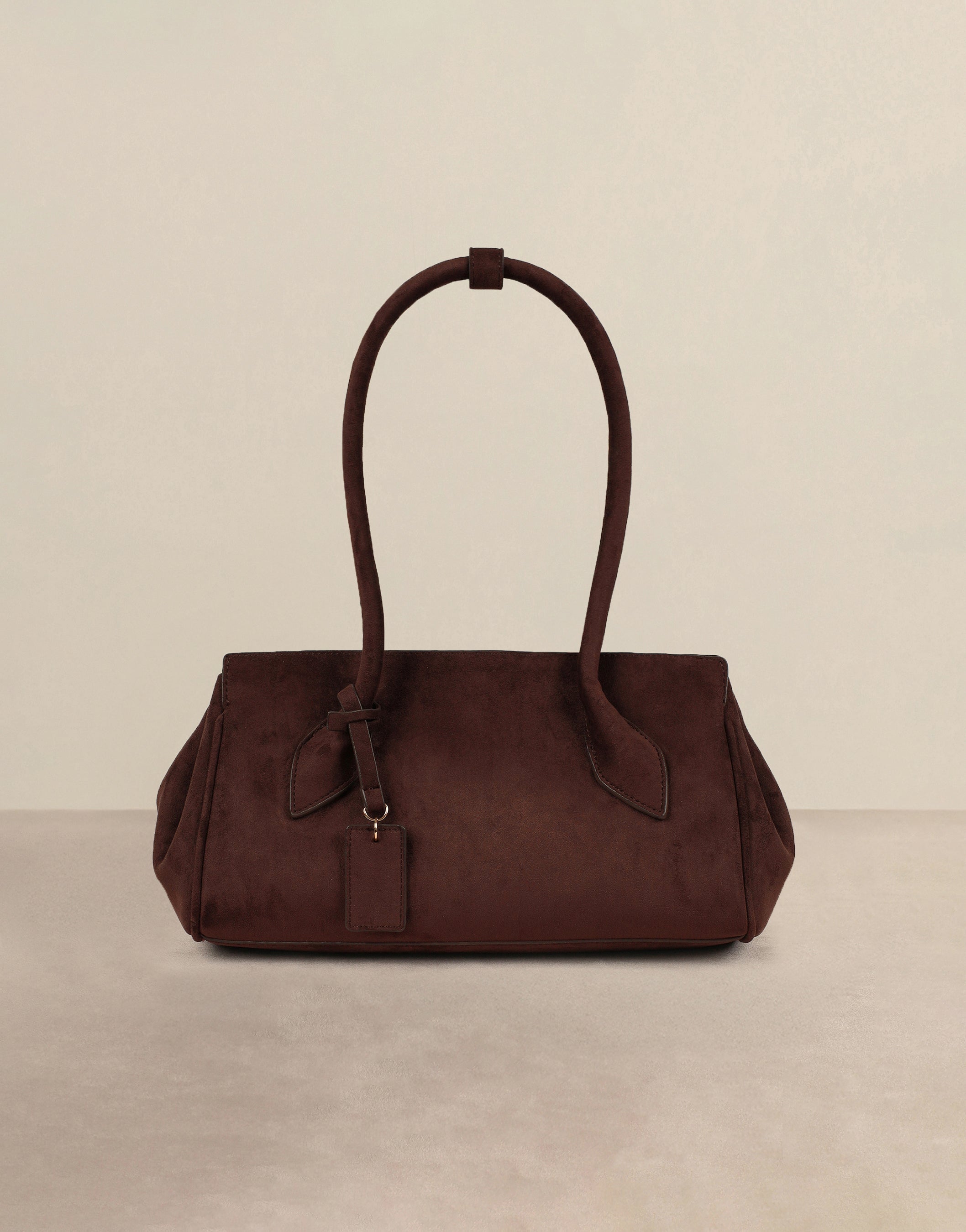 Calanthe Brown Suede Handbag | SIMMI London