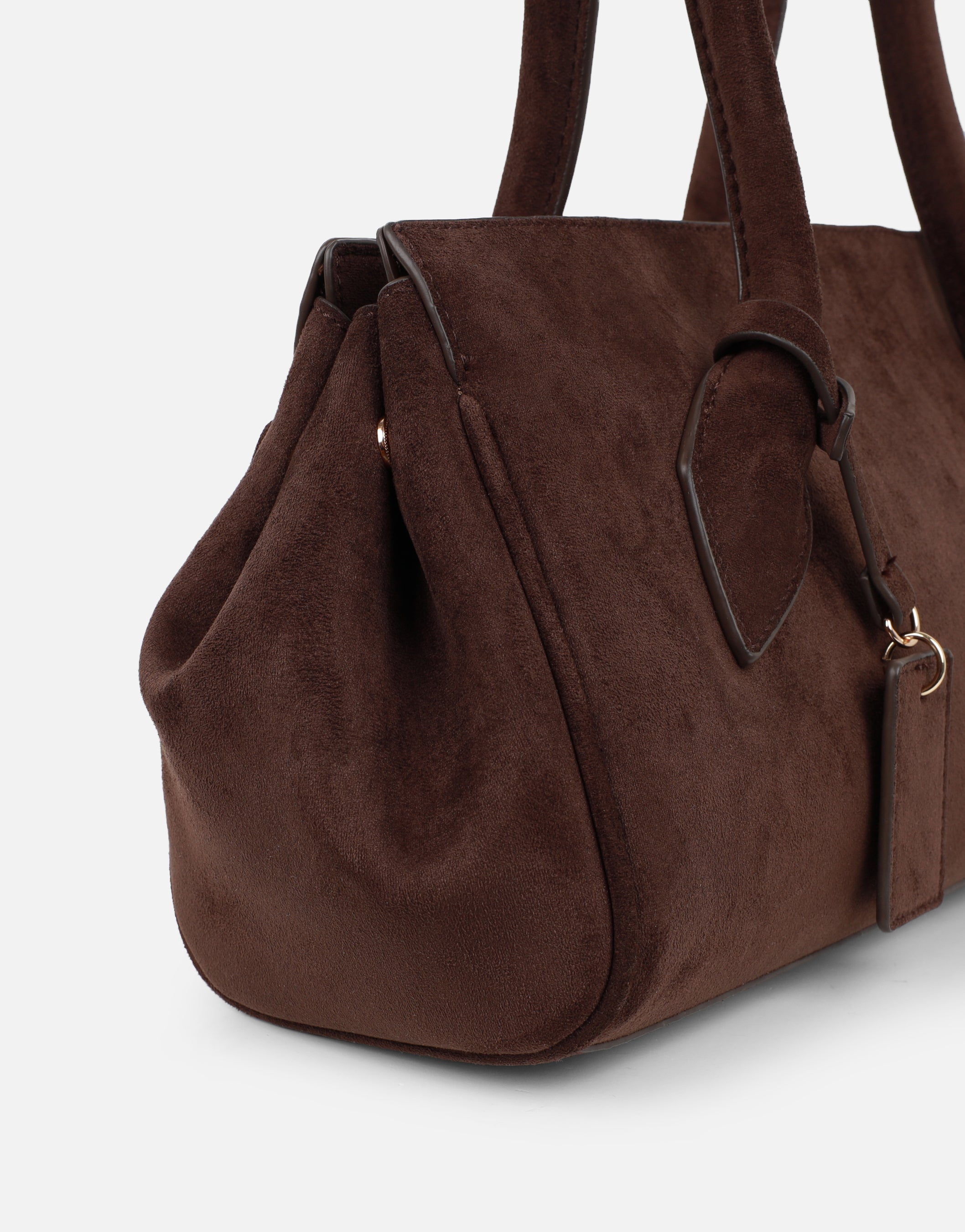 Calanthe Brown Suede Handbag | SIMMI London