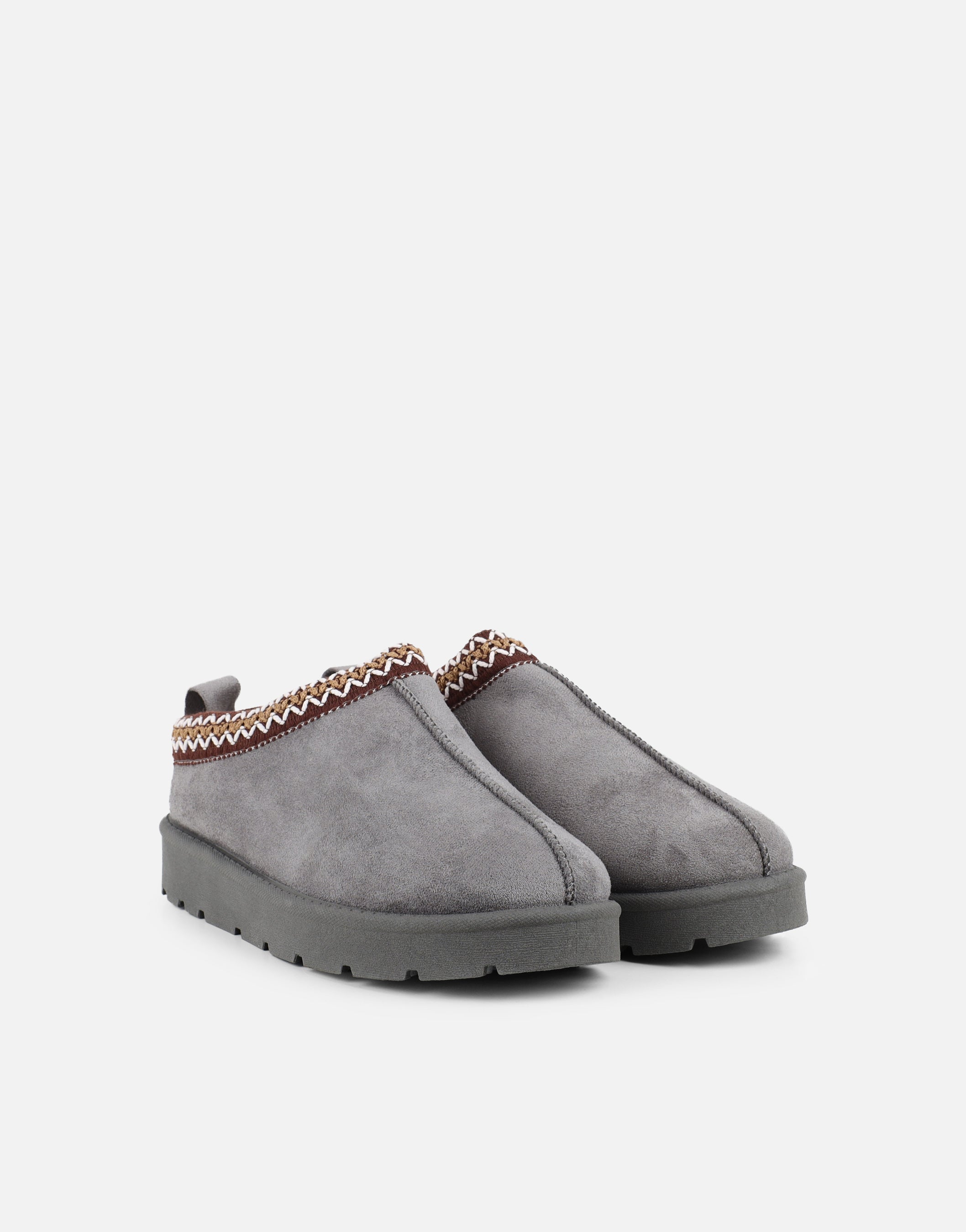 Cally Grey Slippers | SIMMI London