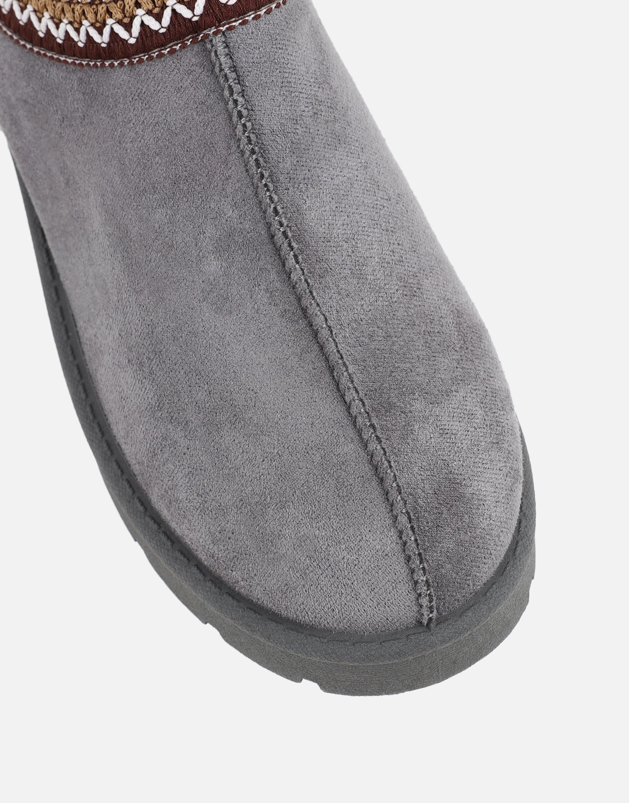 Cally Grey Slippers | SIMMI London