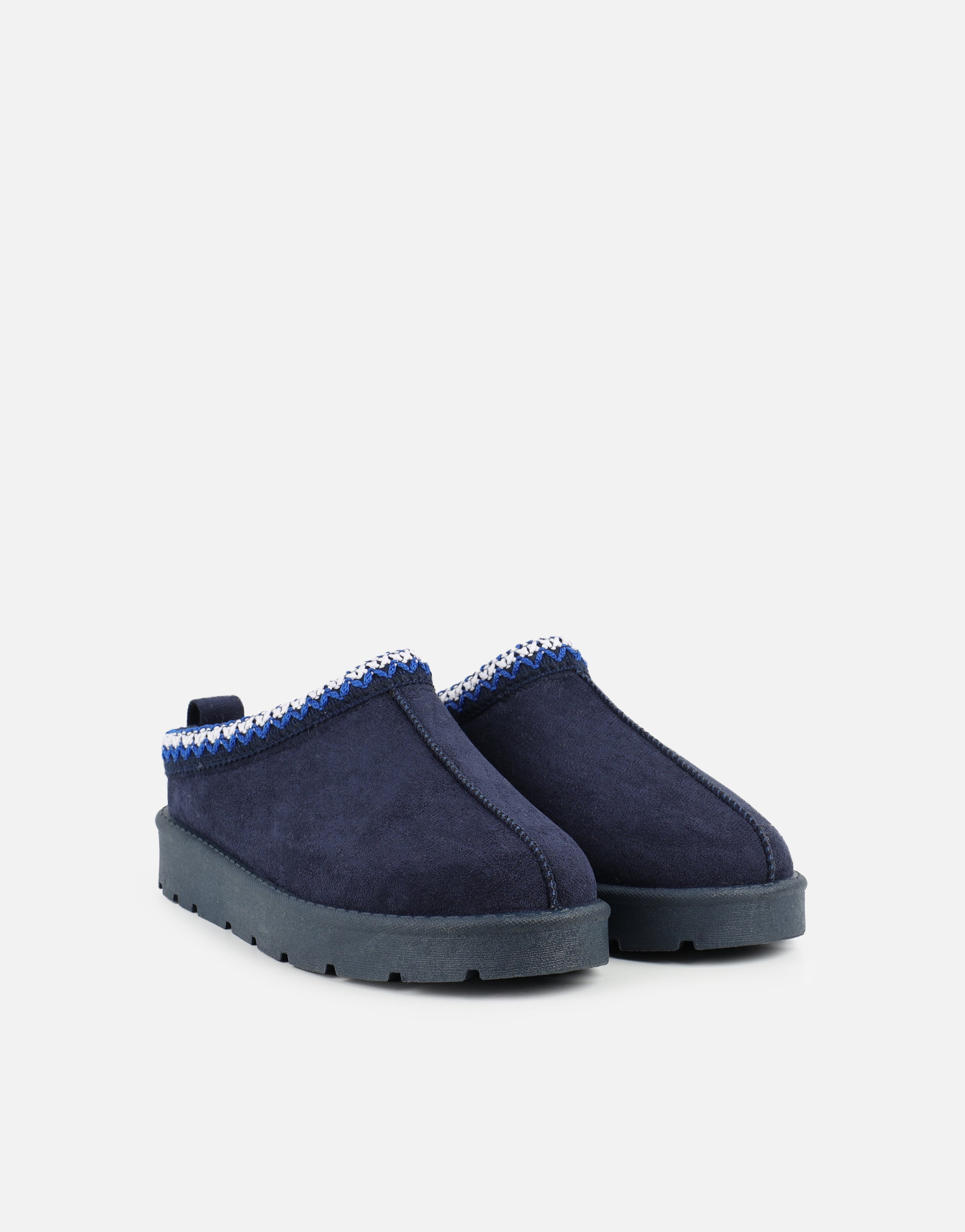 Cally Navy Slippers | SIMMI London