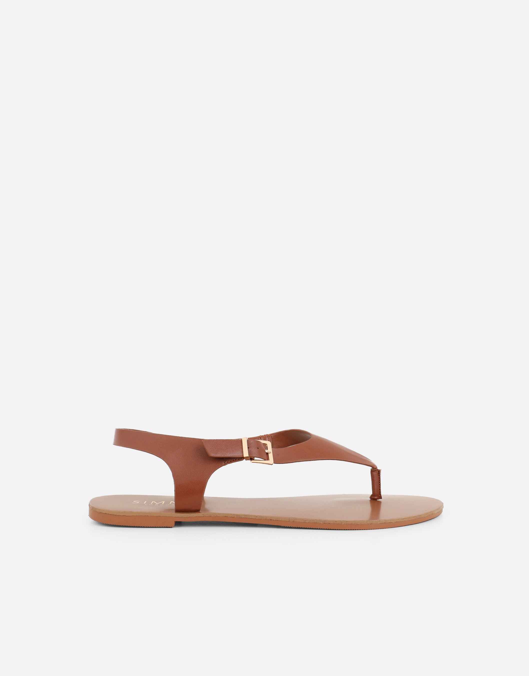 Carla Tan Toe Thong Flat Sandals | SIMMI London