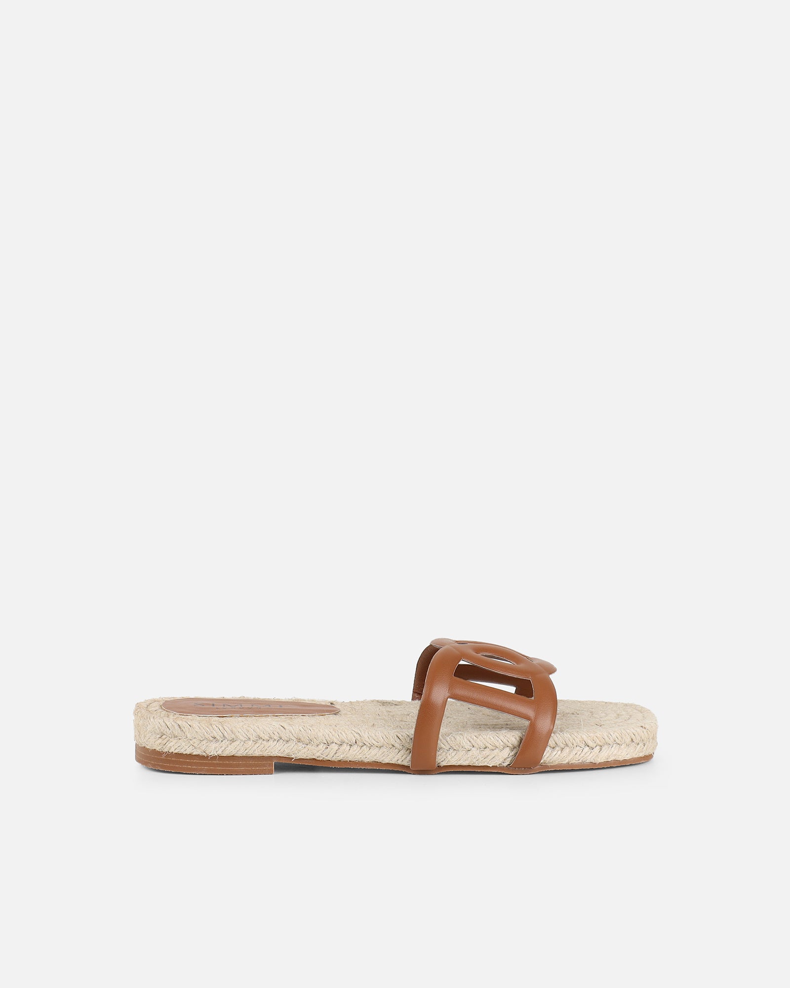 Carlos Tan Woven Flat Sandals | SIMMI London