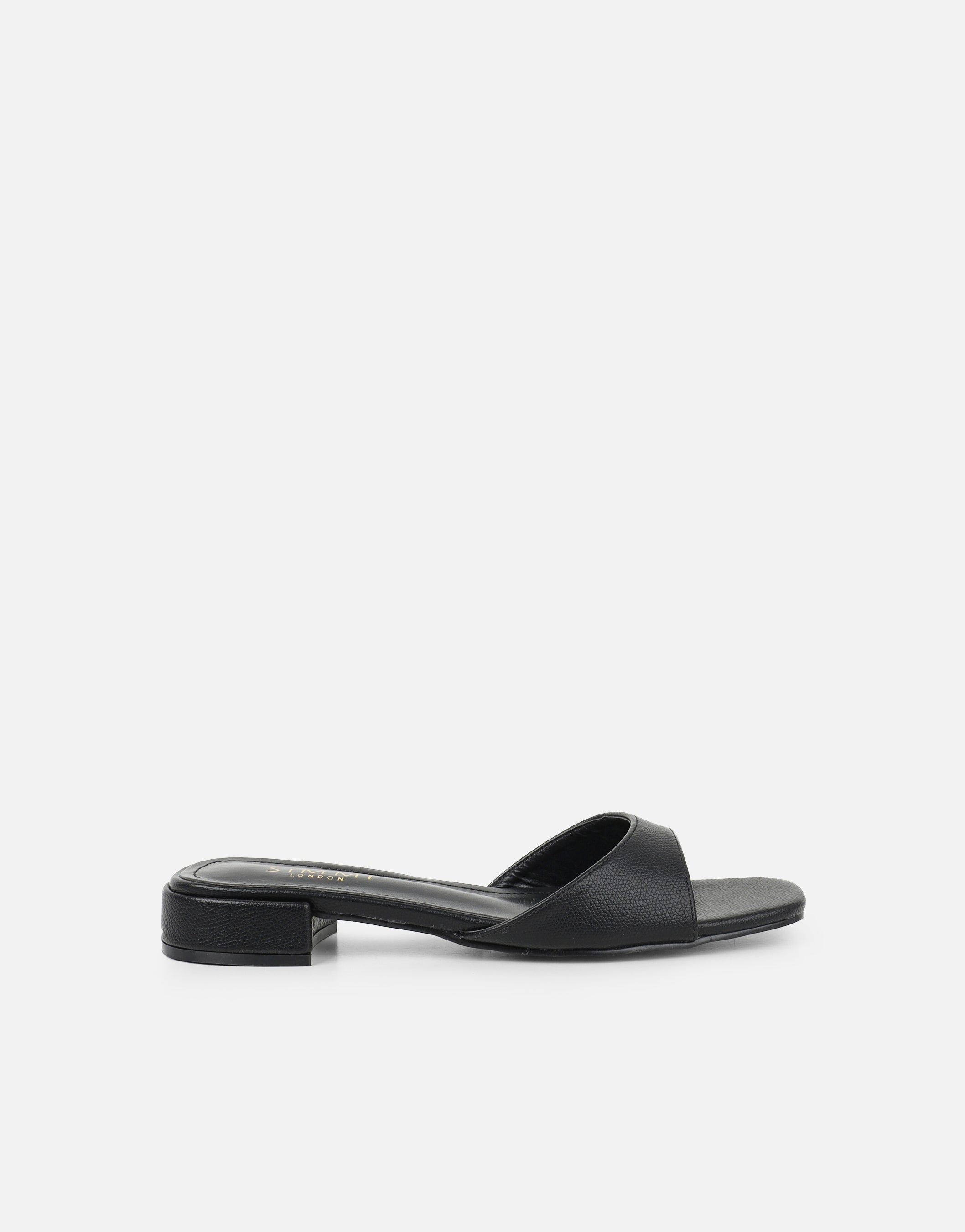 Claire Black Block Heel Mules | SIMMI London