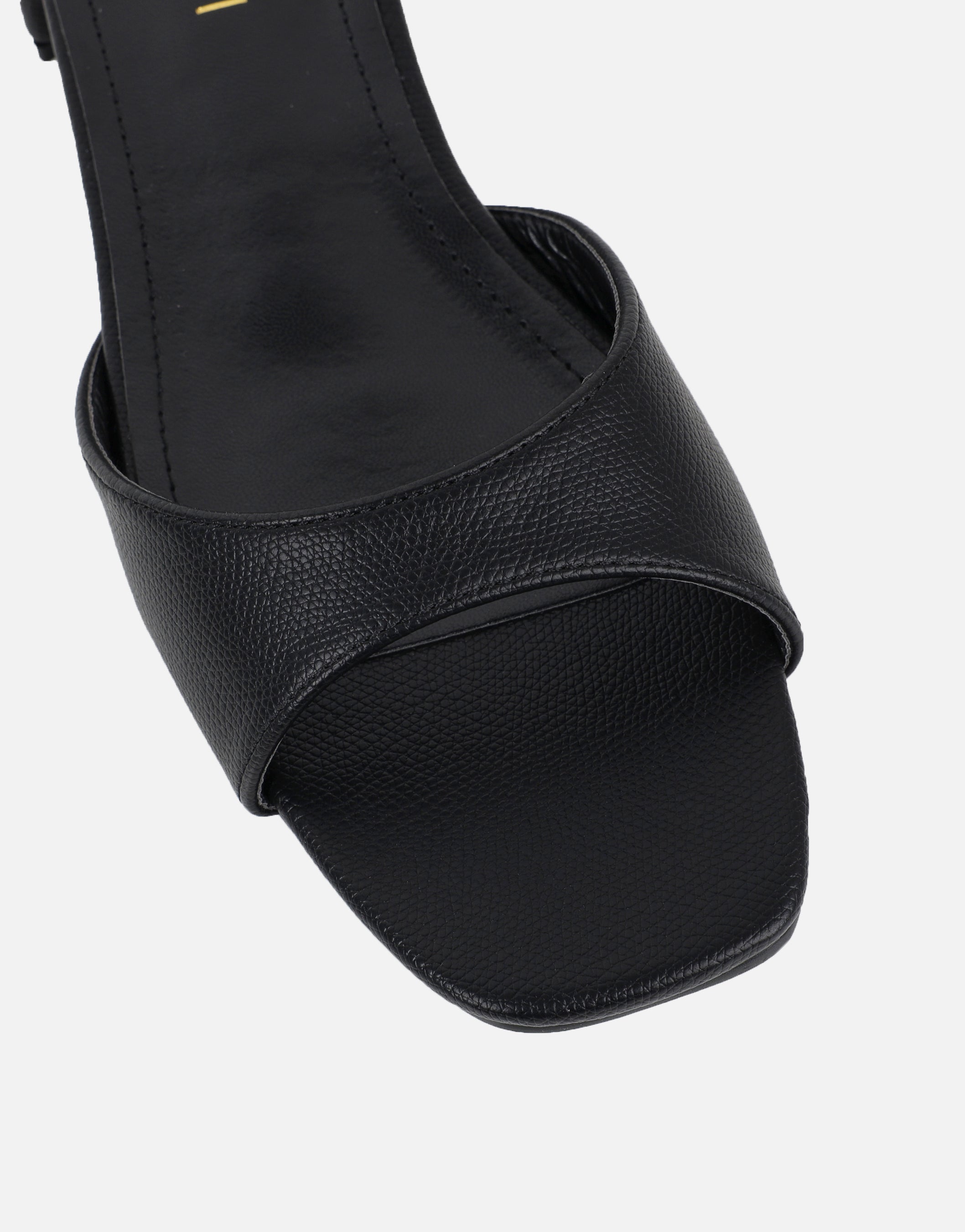 Claire Black Block Heel Mules | SIMMI London