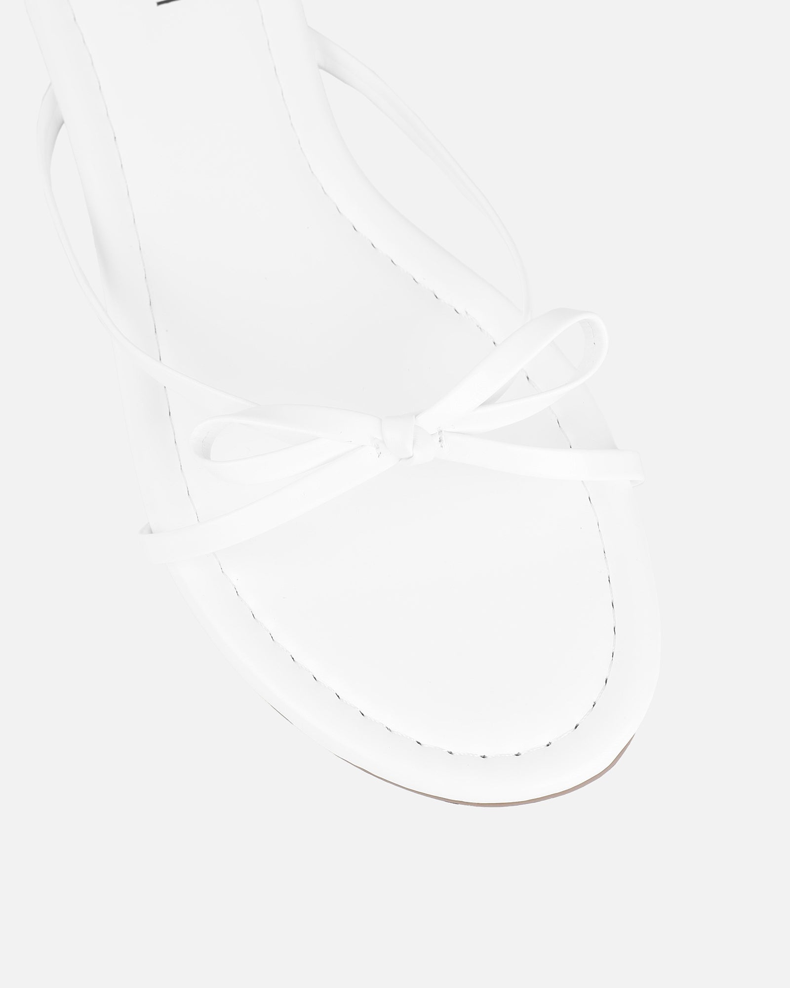 Char White Bow Sandals | SIMMI London