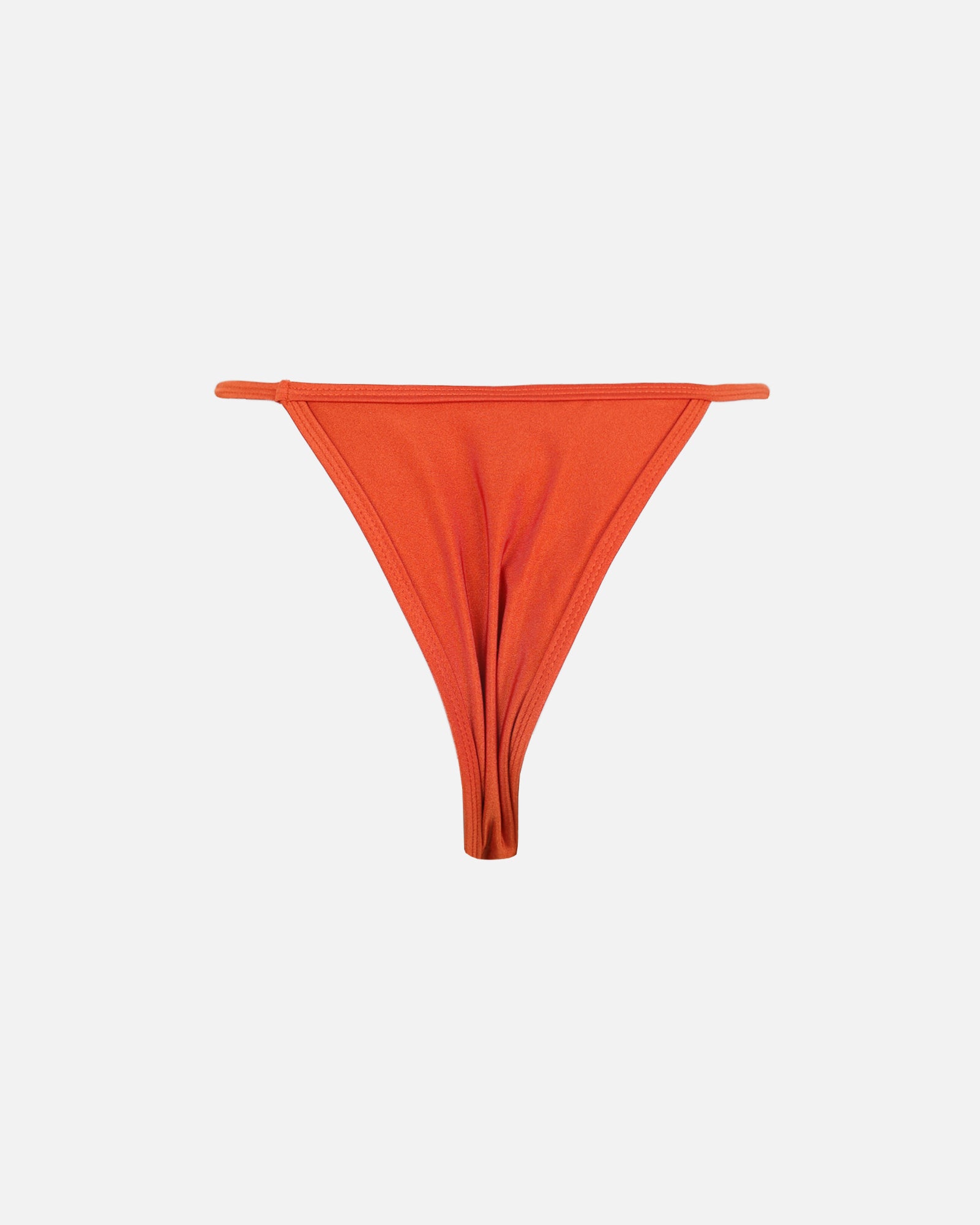 Candela Orange Satin Bikini Bottoms | SIMMI London