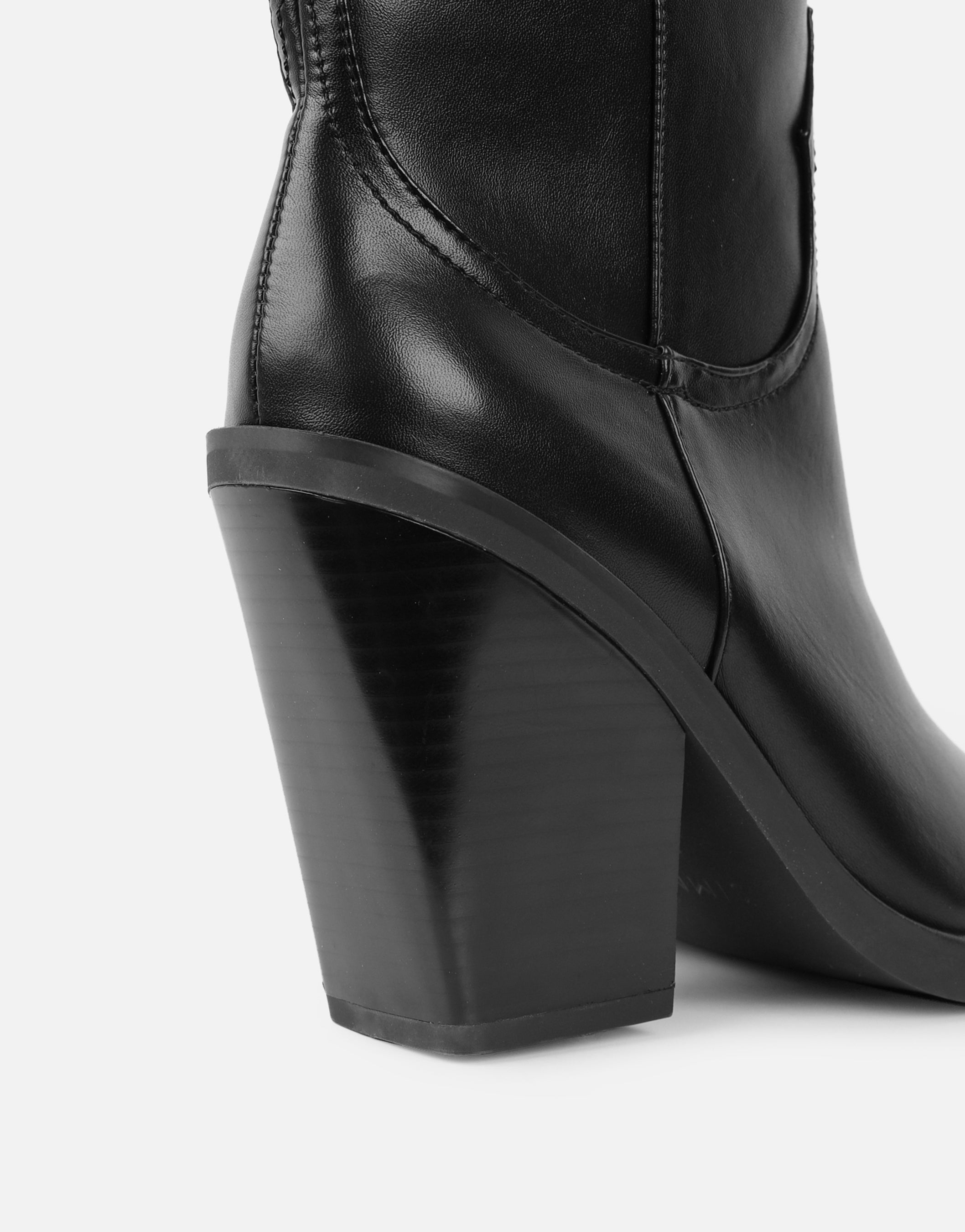 Mercy Black Western Heeled Boots | SIMMI London