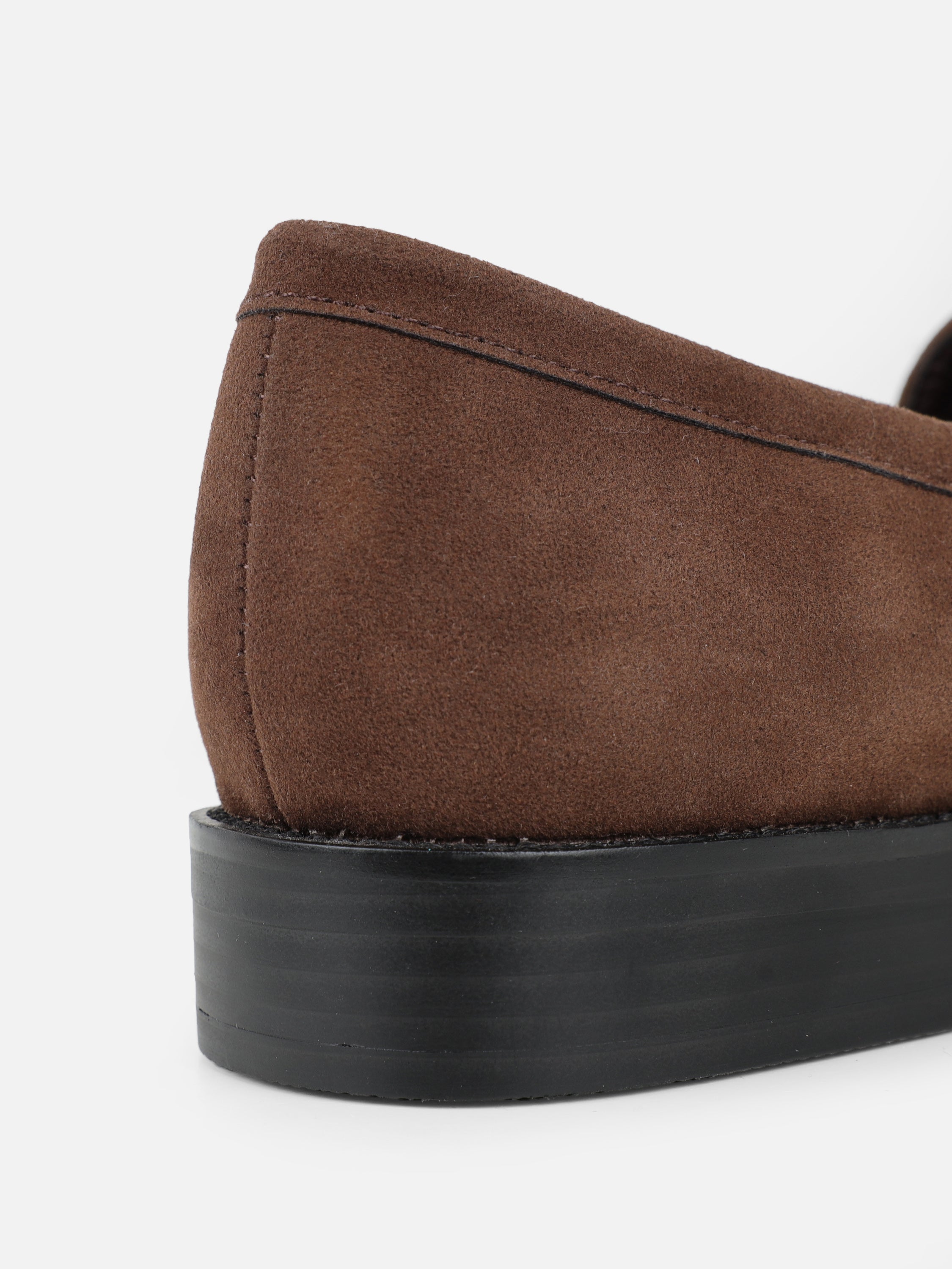 Dime Brown Suede Penny Loafers | SIMMI London