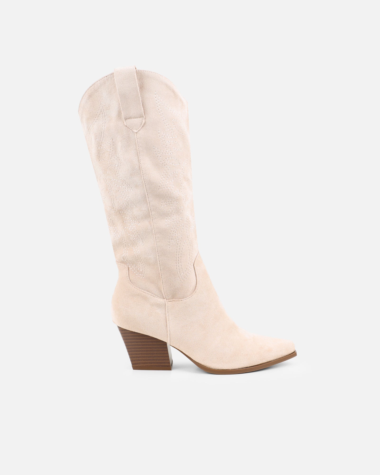 Dunelm Beige Western Cowboy Boots | SIMMI London