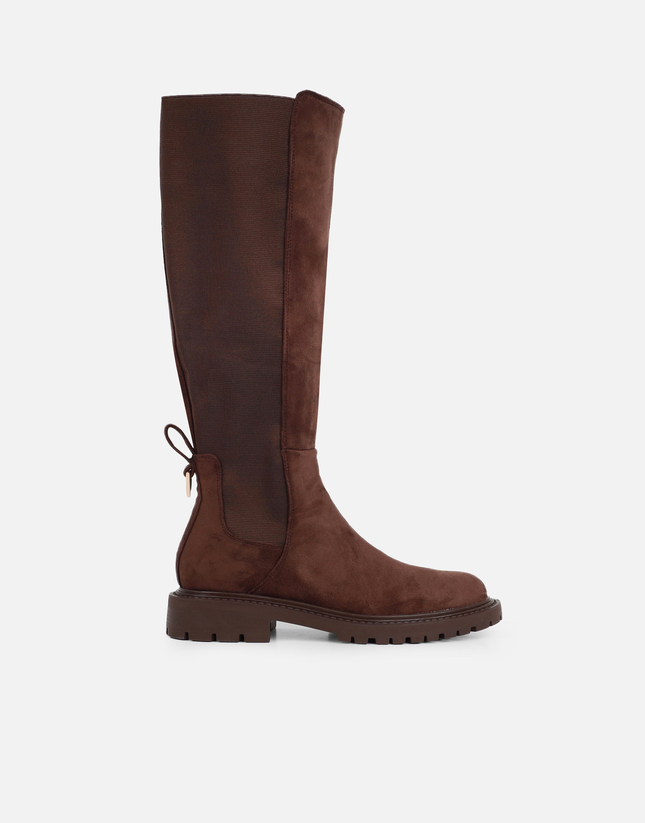 Bart Brown Suedette Knee Height Boots | SIMMI London