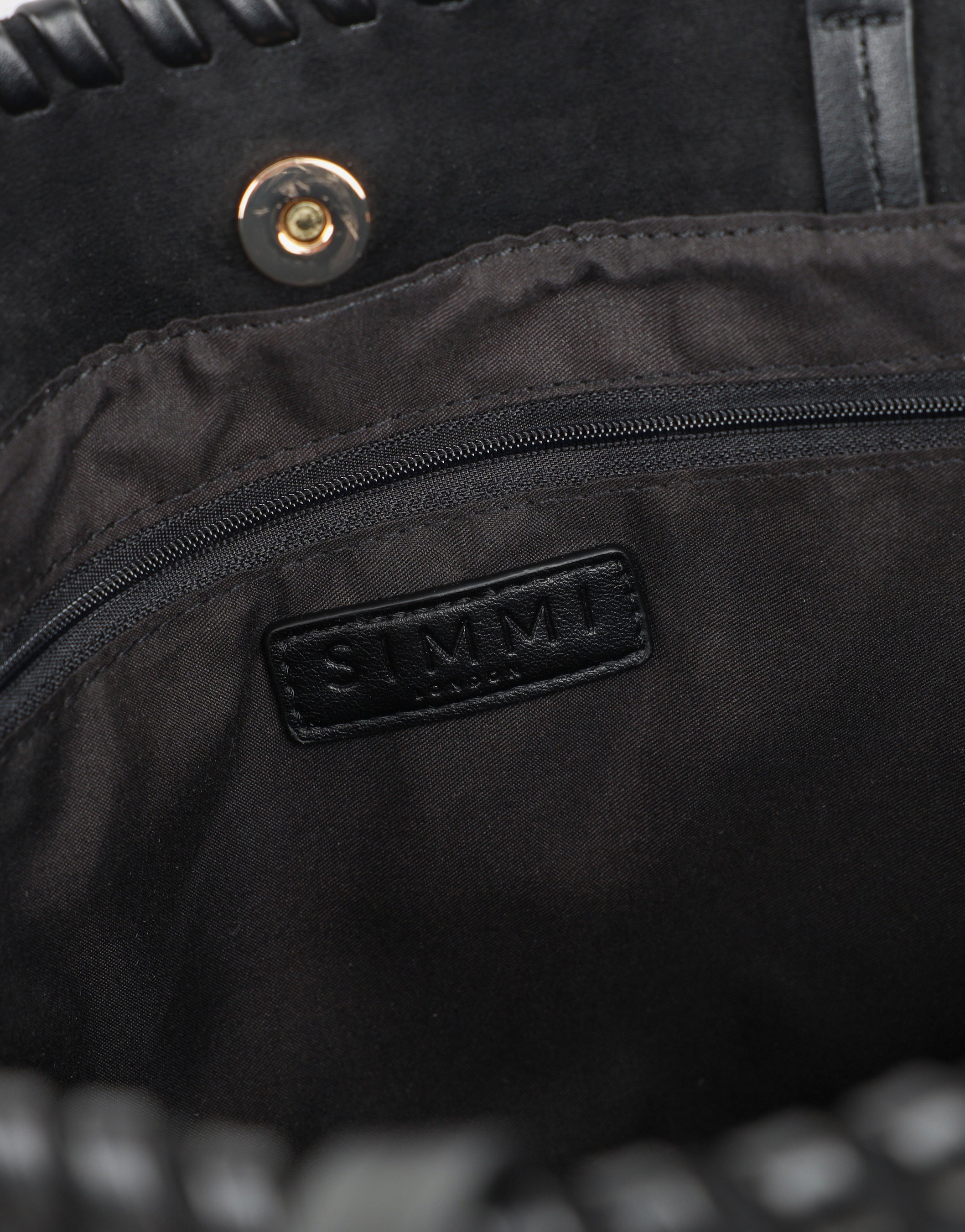 Elare Black Suede Handbag | SIMMI London