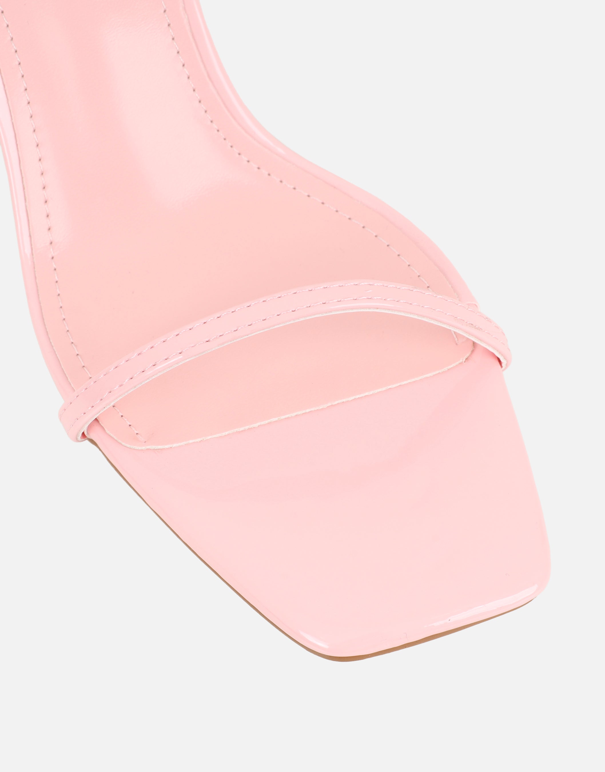 Lula Pink Patent Heeled Sandals | SIMMI London