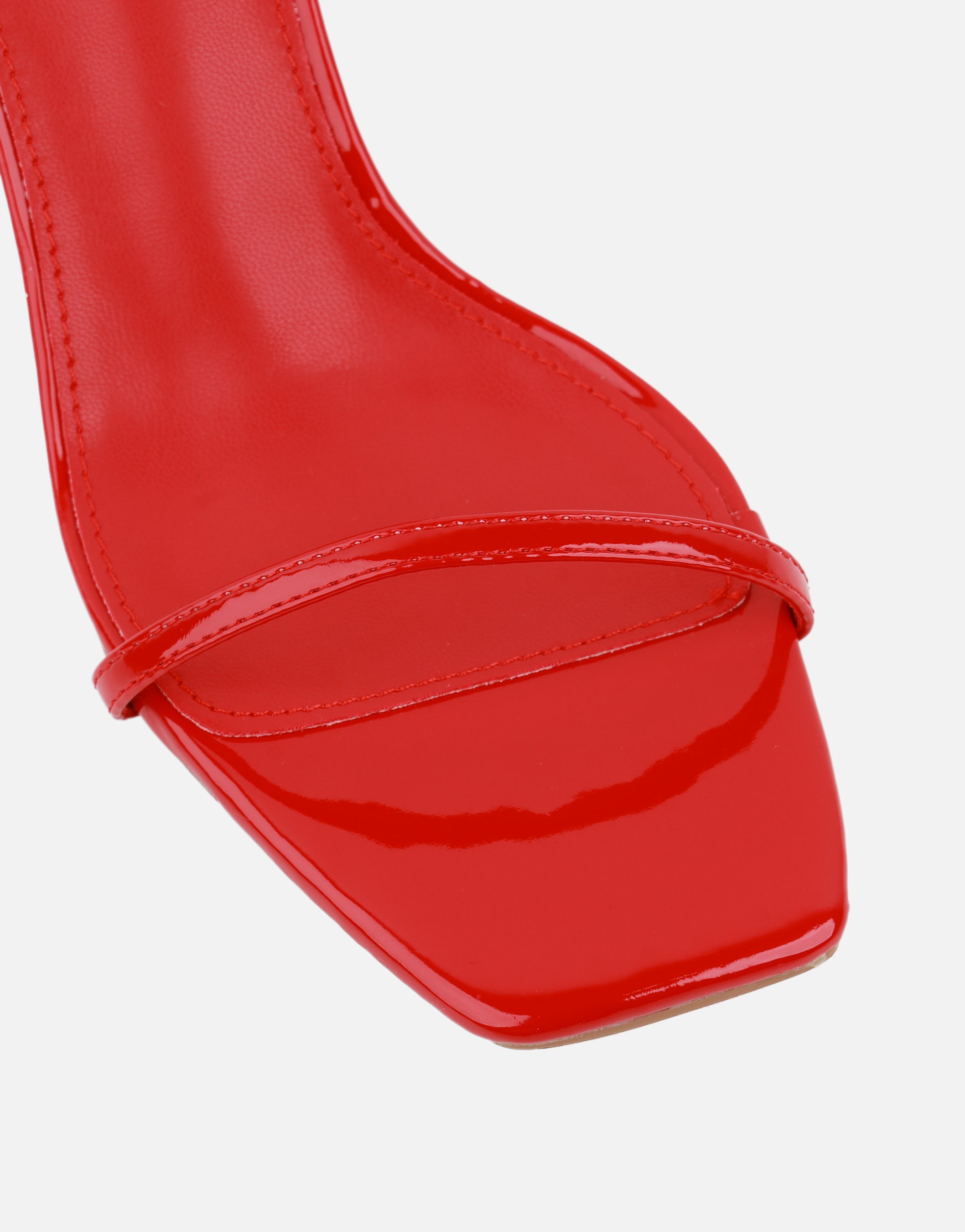 Lula Red Patent Heeled Sandals | SIMMI London