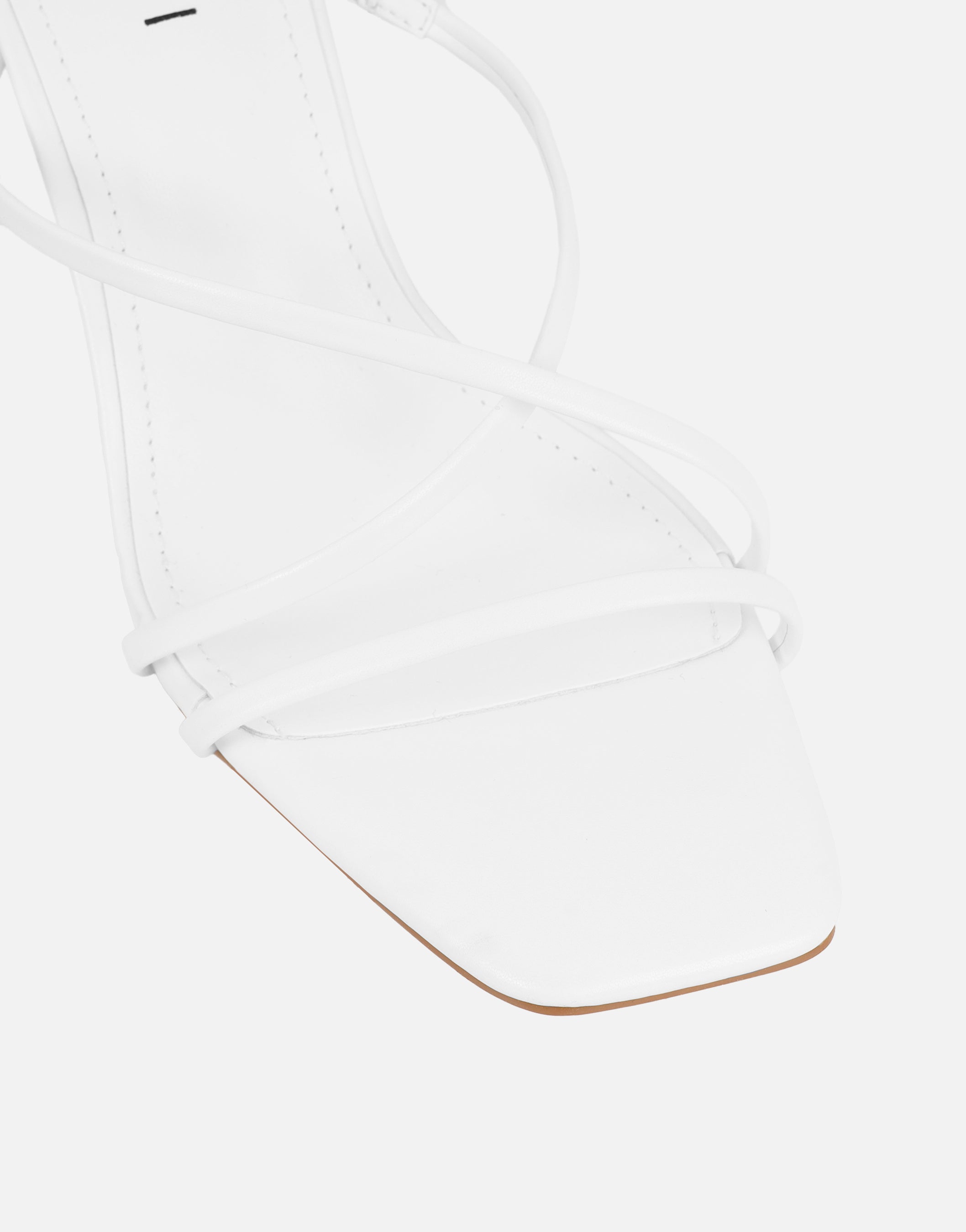 Elena White Strappy Mules | SIMMI London