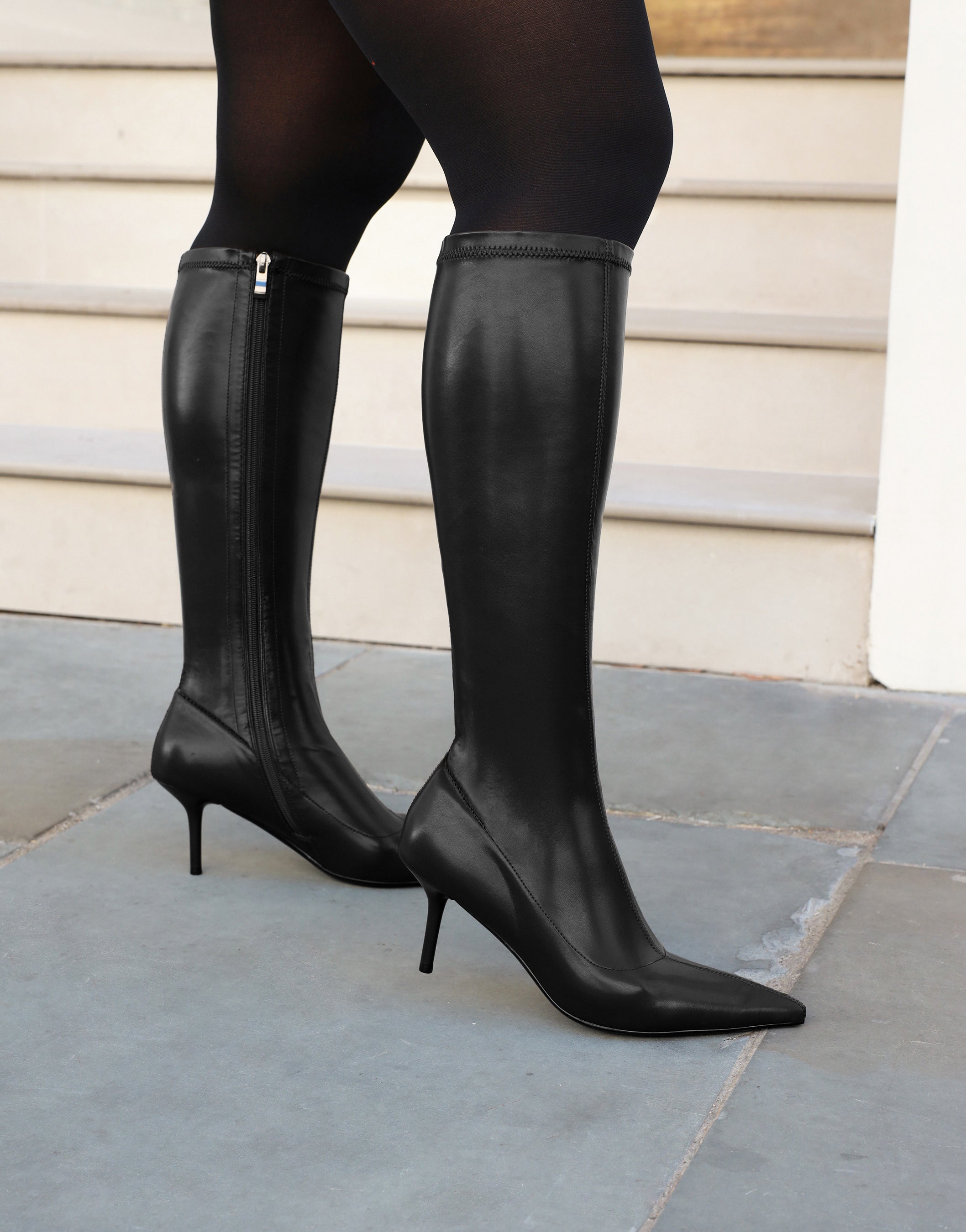 Daniella Black Leather Boots | SIMMI London
