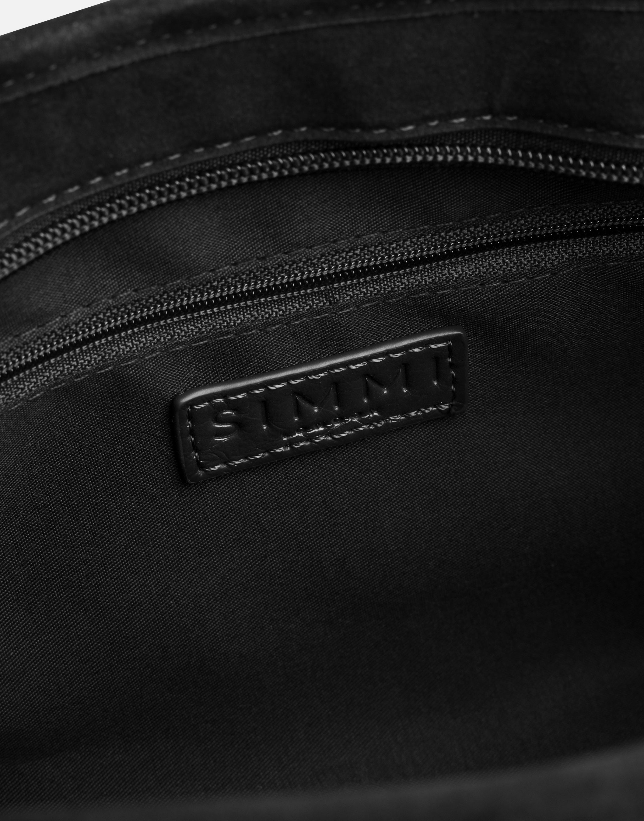 Eos Black Suede Handbag | SIMMI London