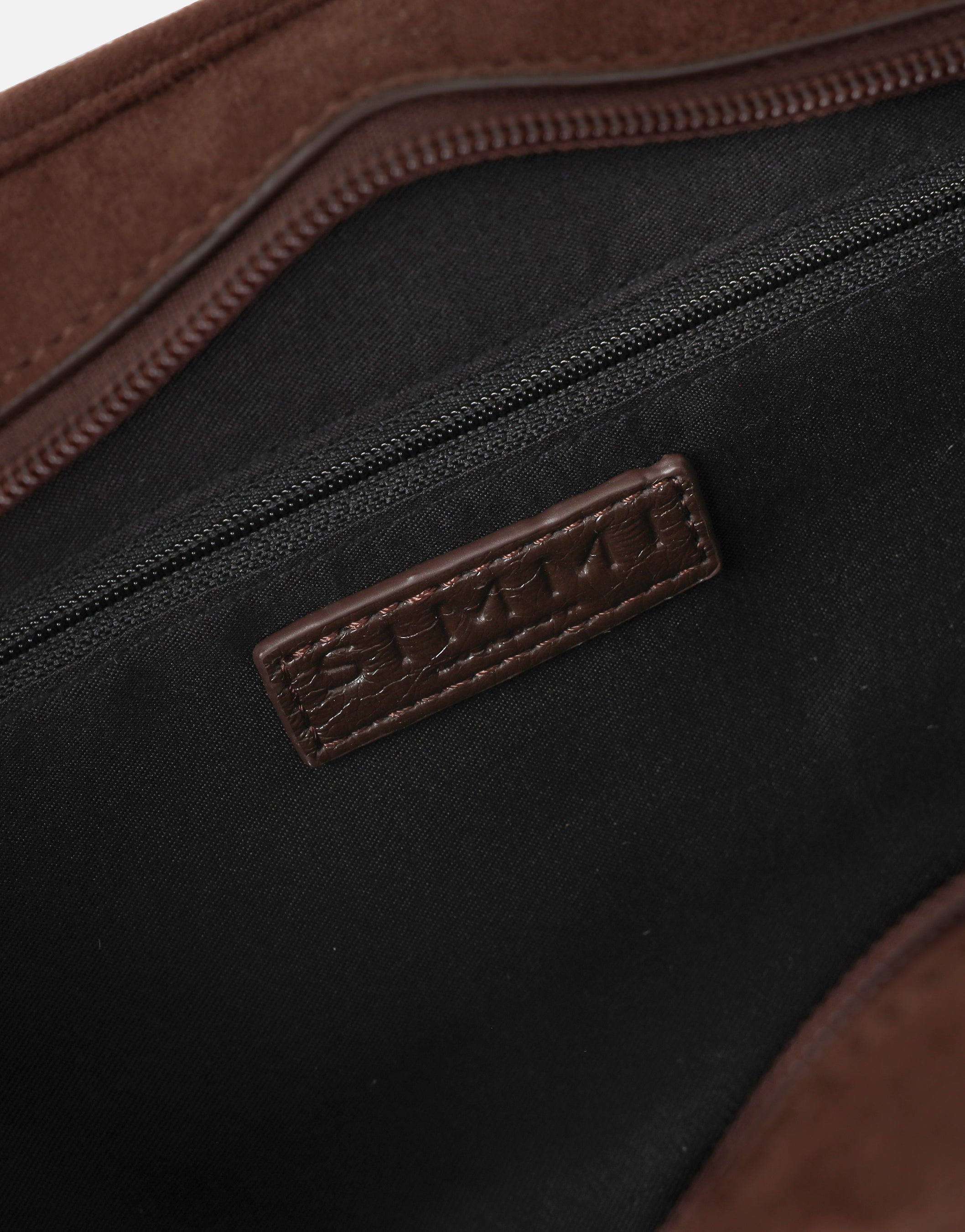 Eos Chocolate Suede Handbag | SIMMI London