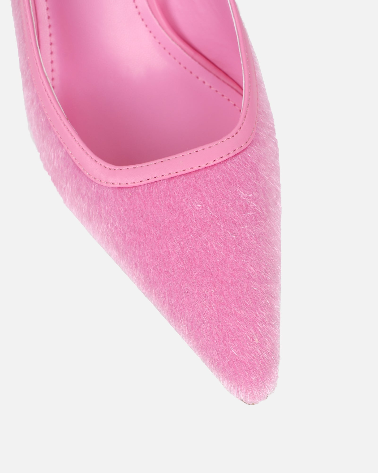 Exmoor Pink Plush Slingback Courts | SIMMI London