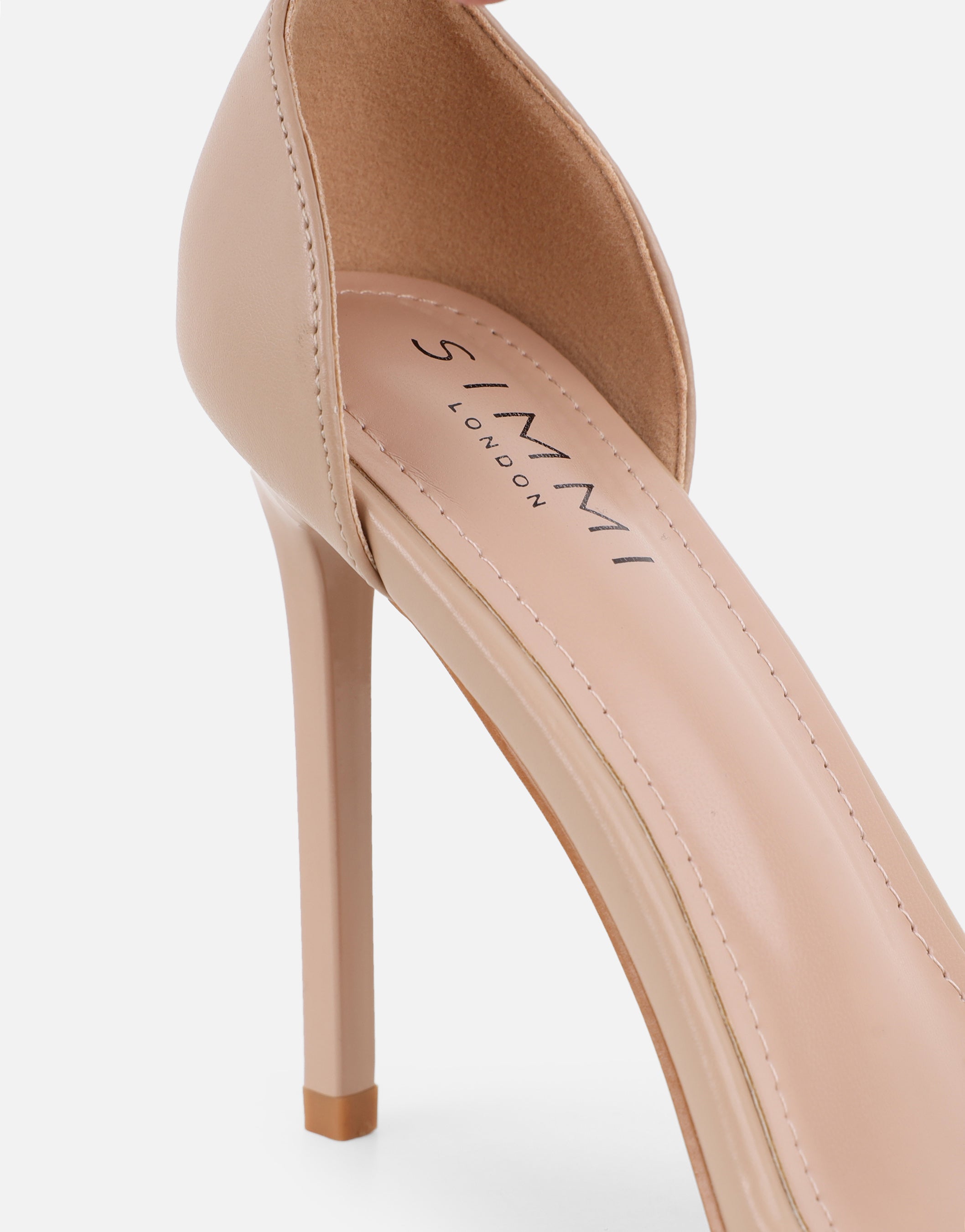 Gabby Nude Barely There Heeled Sandals | SIMMI London
