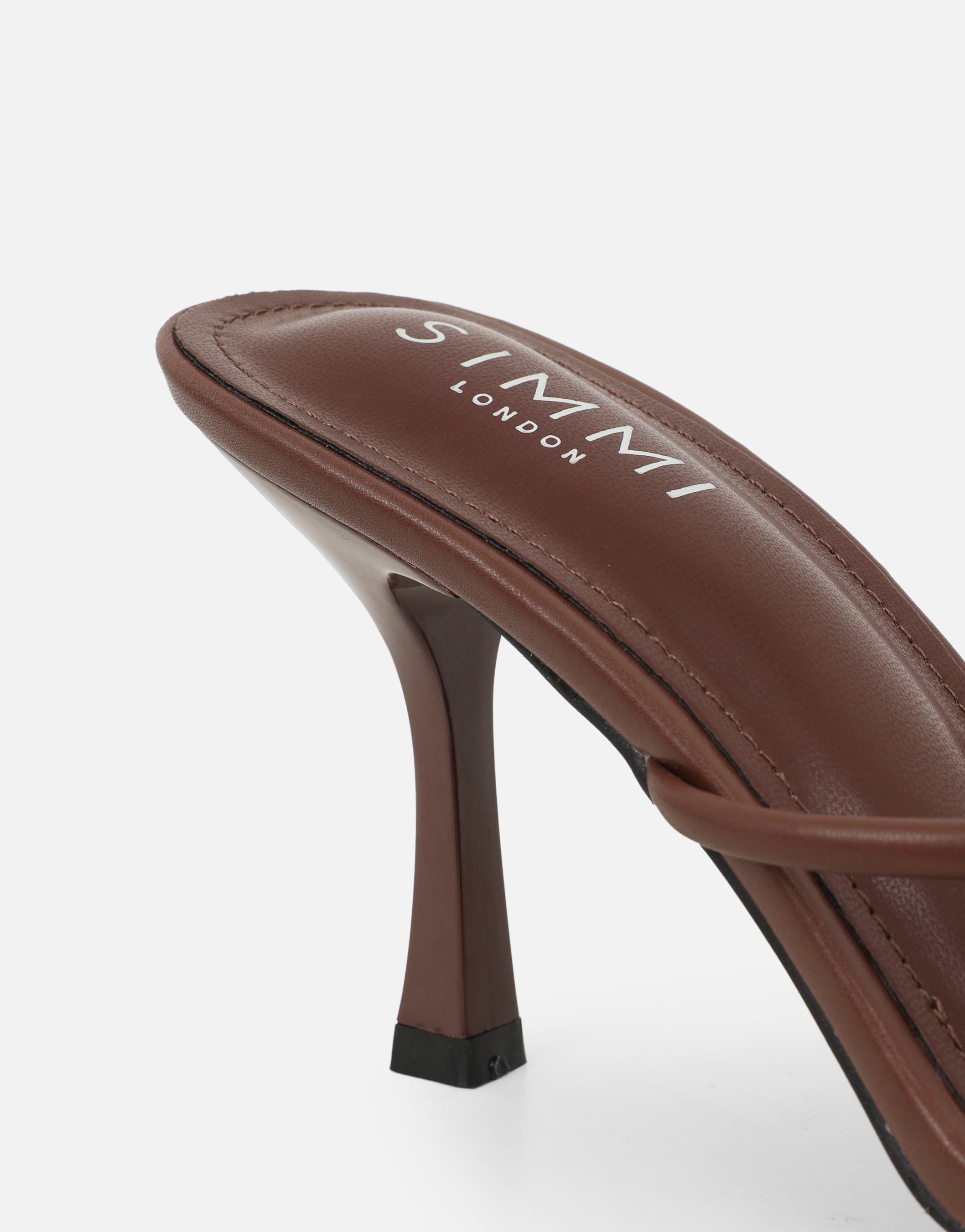 Tapioca Brown Knot Detail Mules | SIMMI London