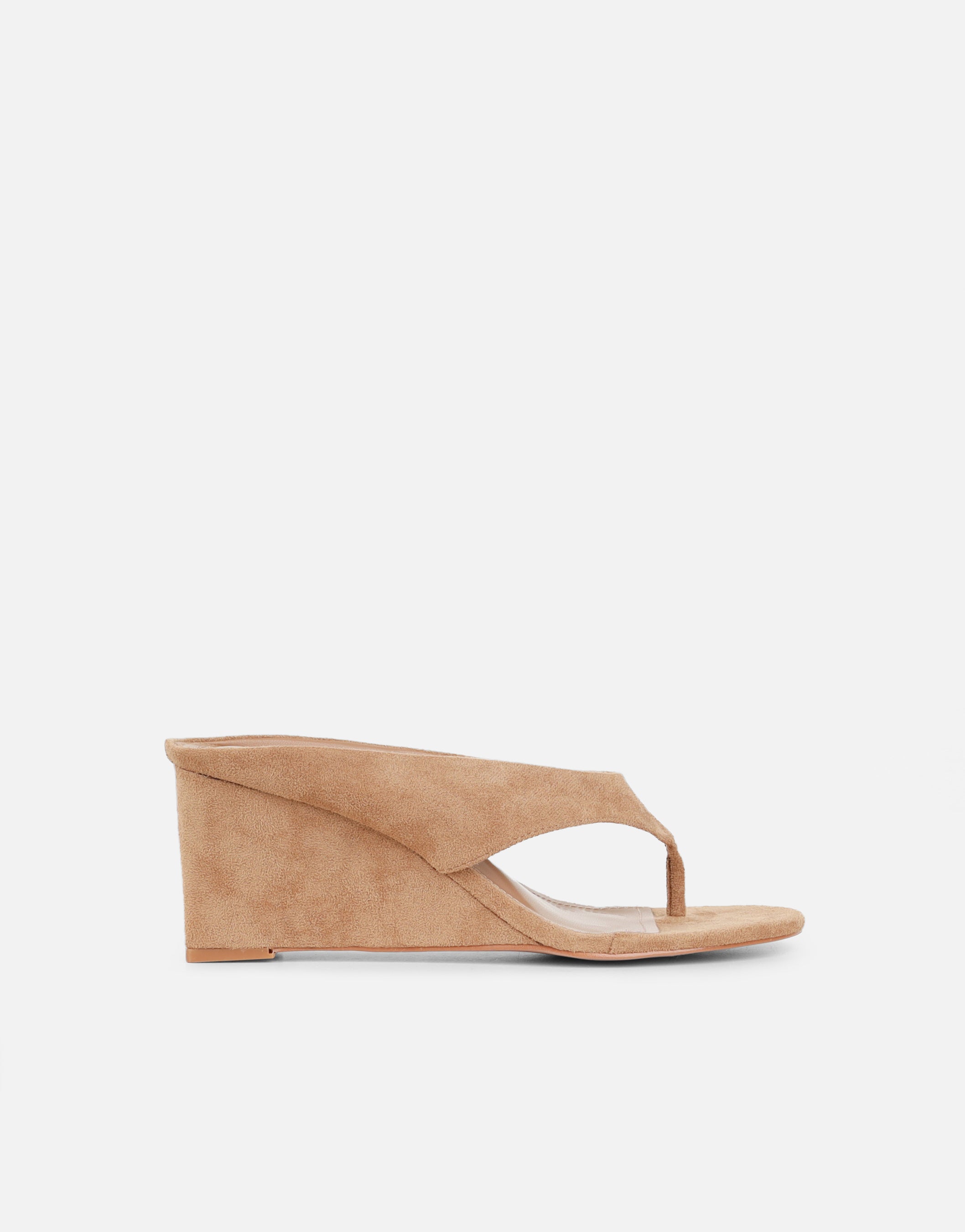 Hermionie Beige Suede Mules | SIMMI London