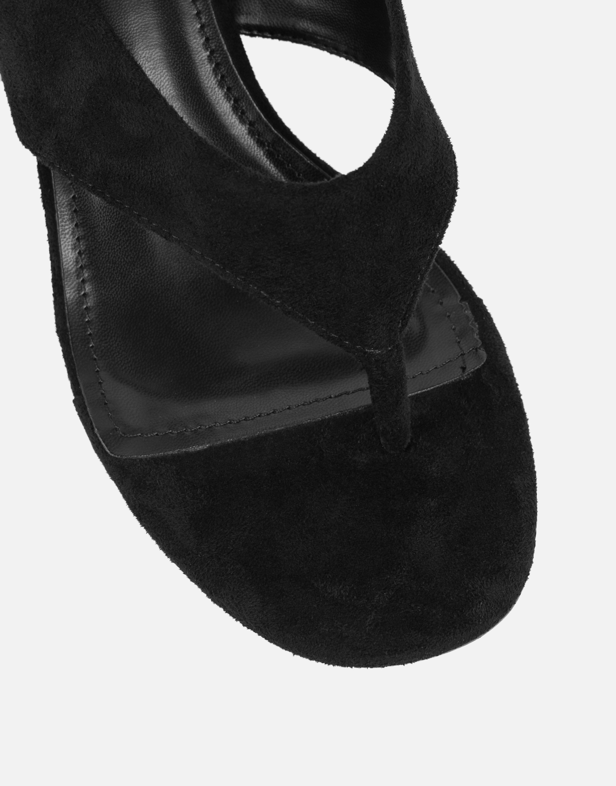Hermionie Black Suede Mules | SIMMI London