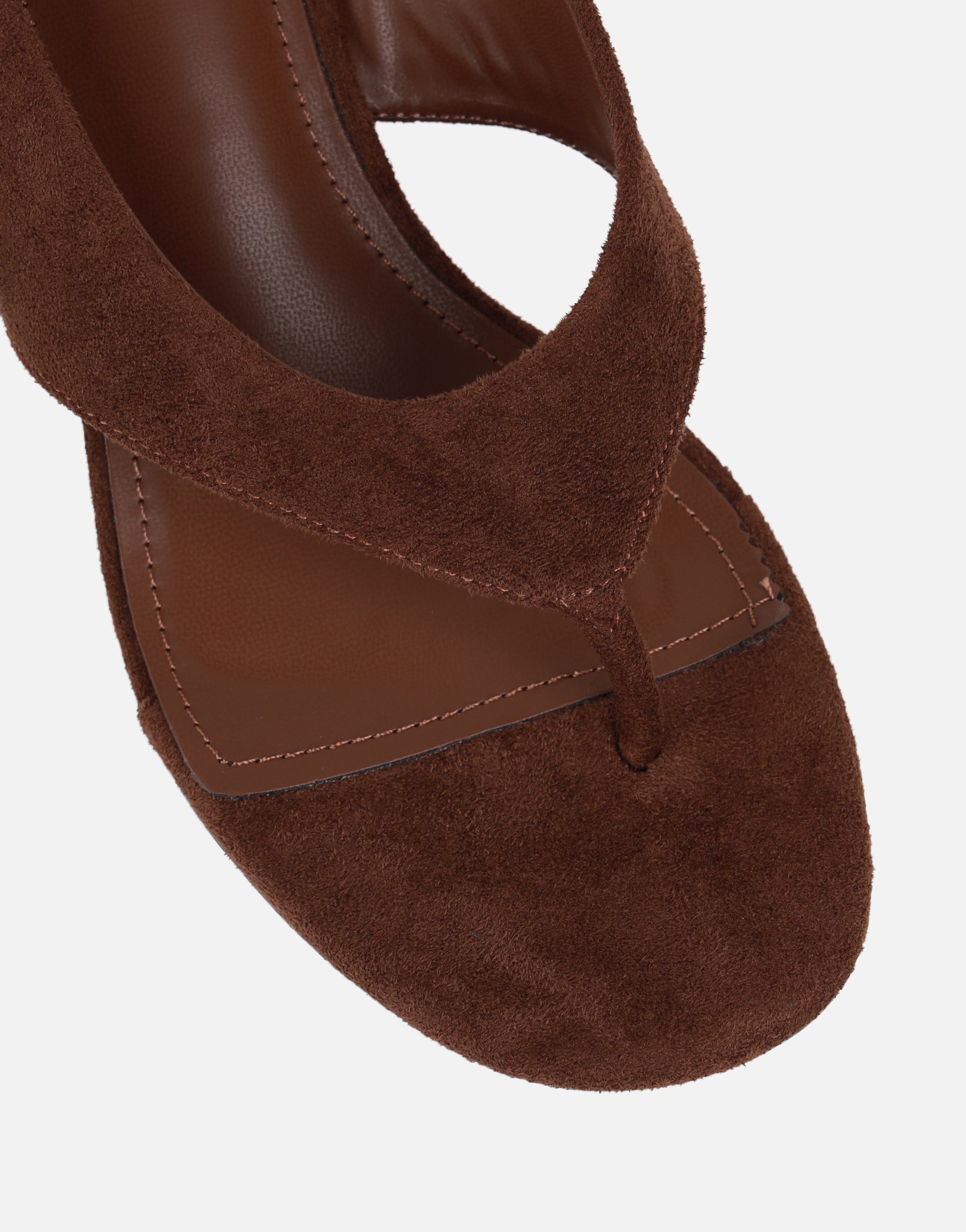 Hermionie Brown Suede Mules | SIMMI London
