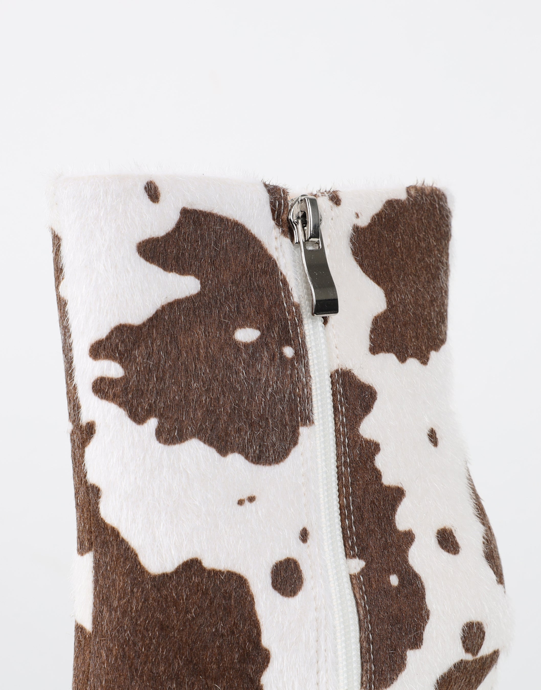 Harvie Cow Print Heeled Ankle Boots | SIMMI London