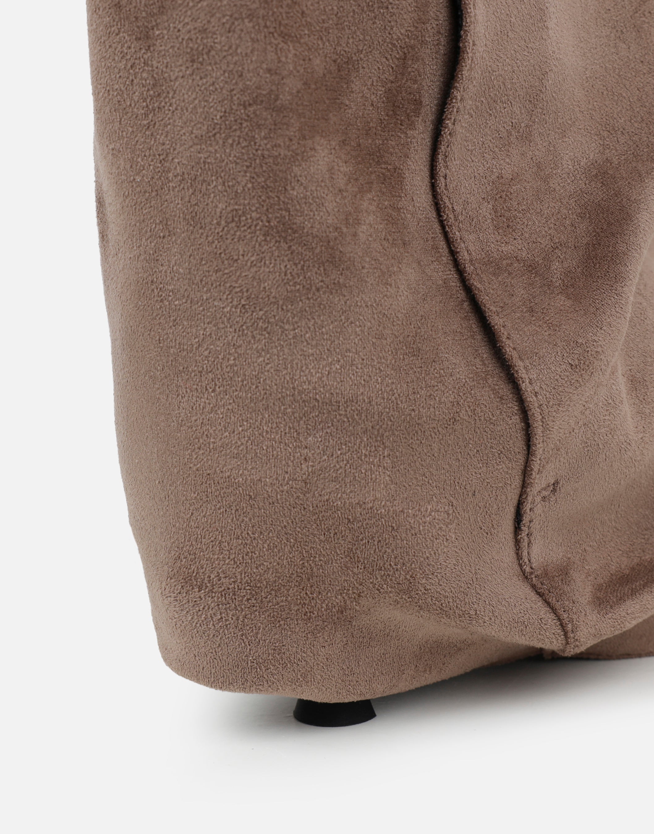 Dixee Taupe Suede Foldover Ruched Pixie Boots | SIMMI London