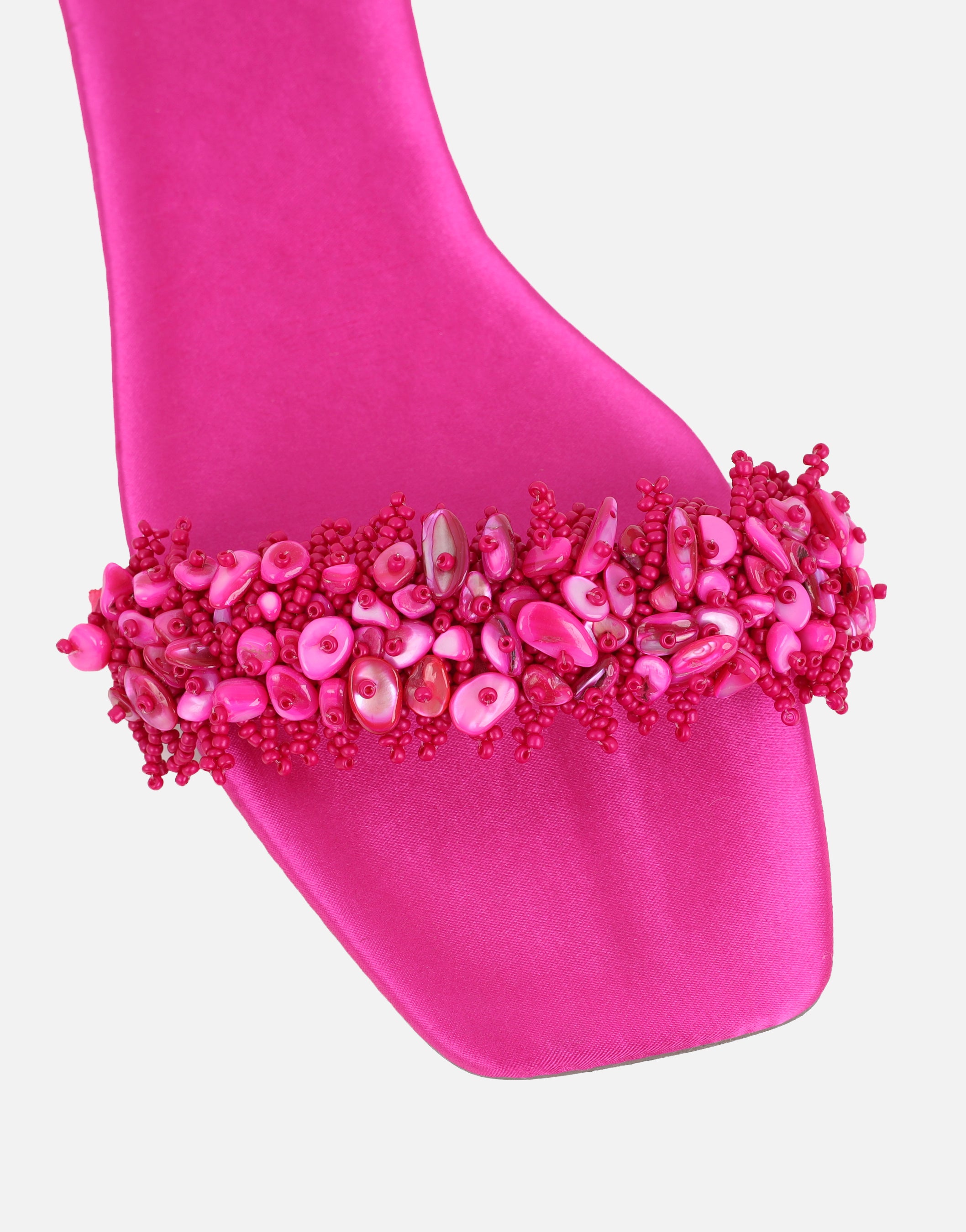 Hatty Pink Slip On Flat Sandals | SIMMI London