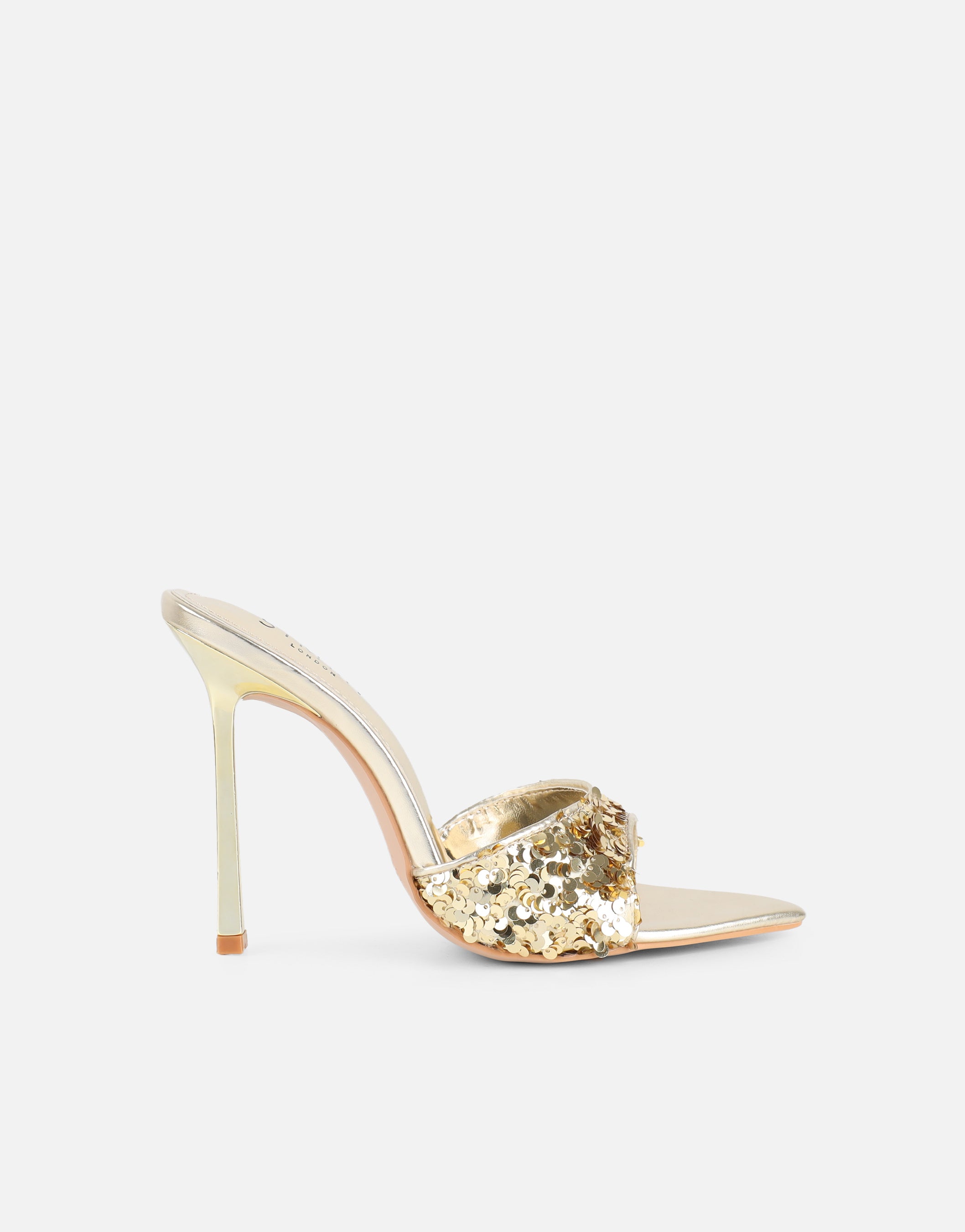 Hope Gold Sequin Heeled Sandals | SIMMI London | SIMMI London