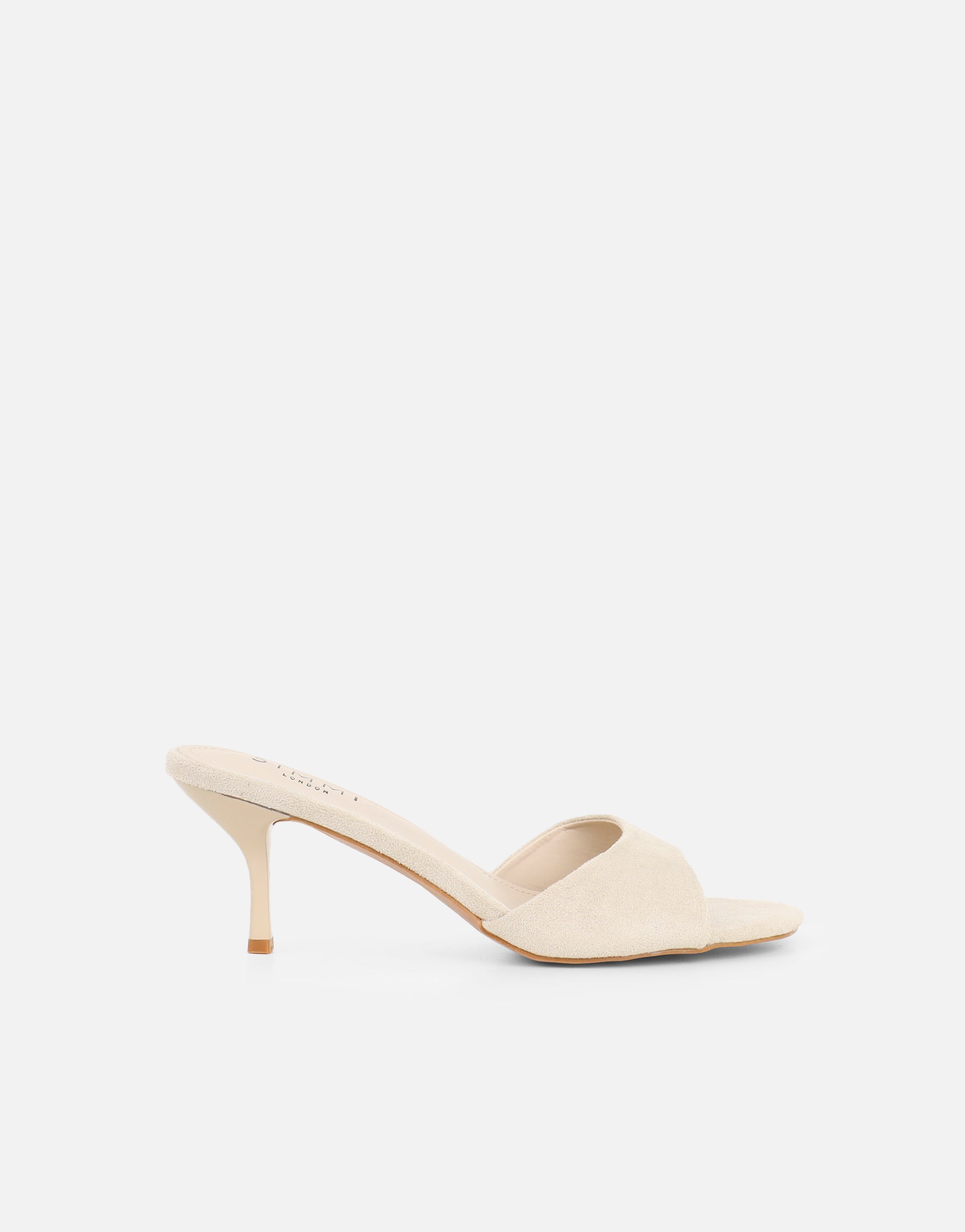 Hux Beige Suede Mules | SIMMI London