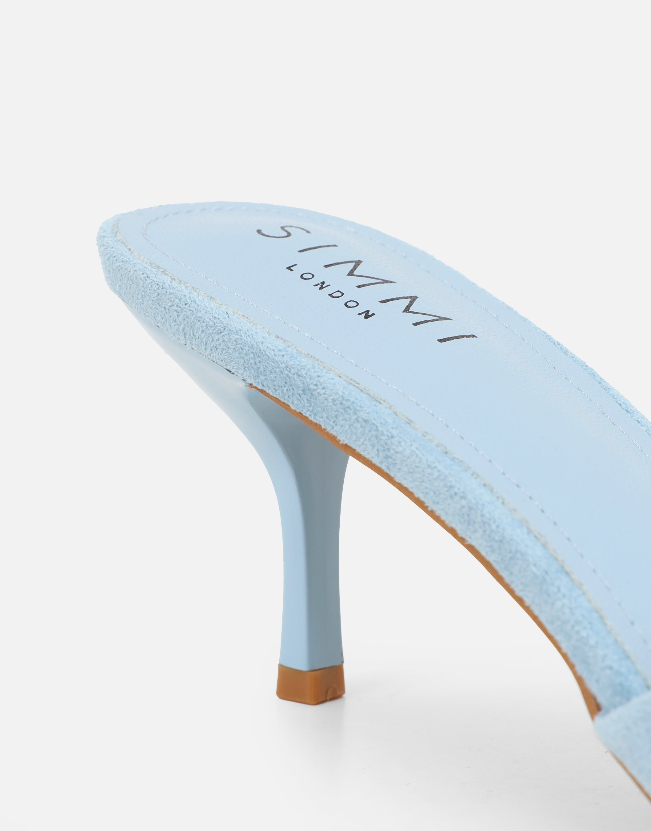 Hux Blue Suede Mules | SIMMI London