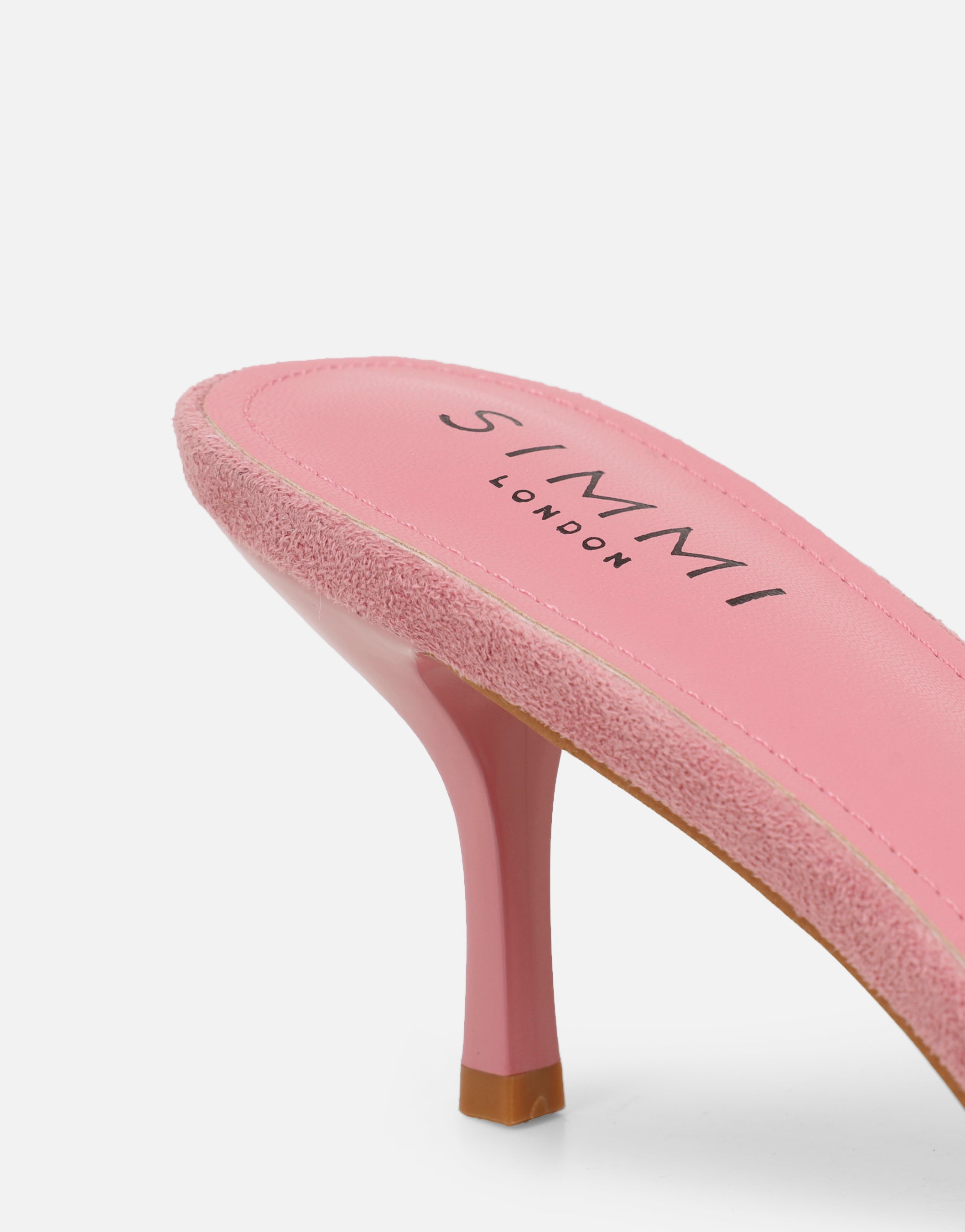 Hux Pink Suede Mules | SIMMI London