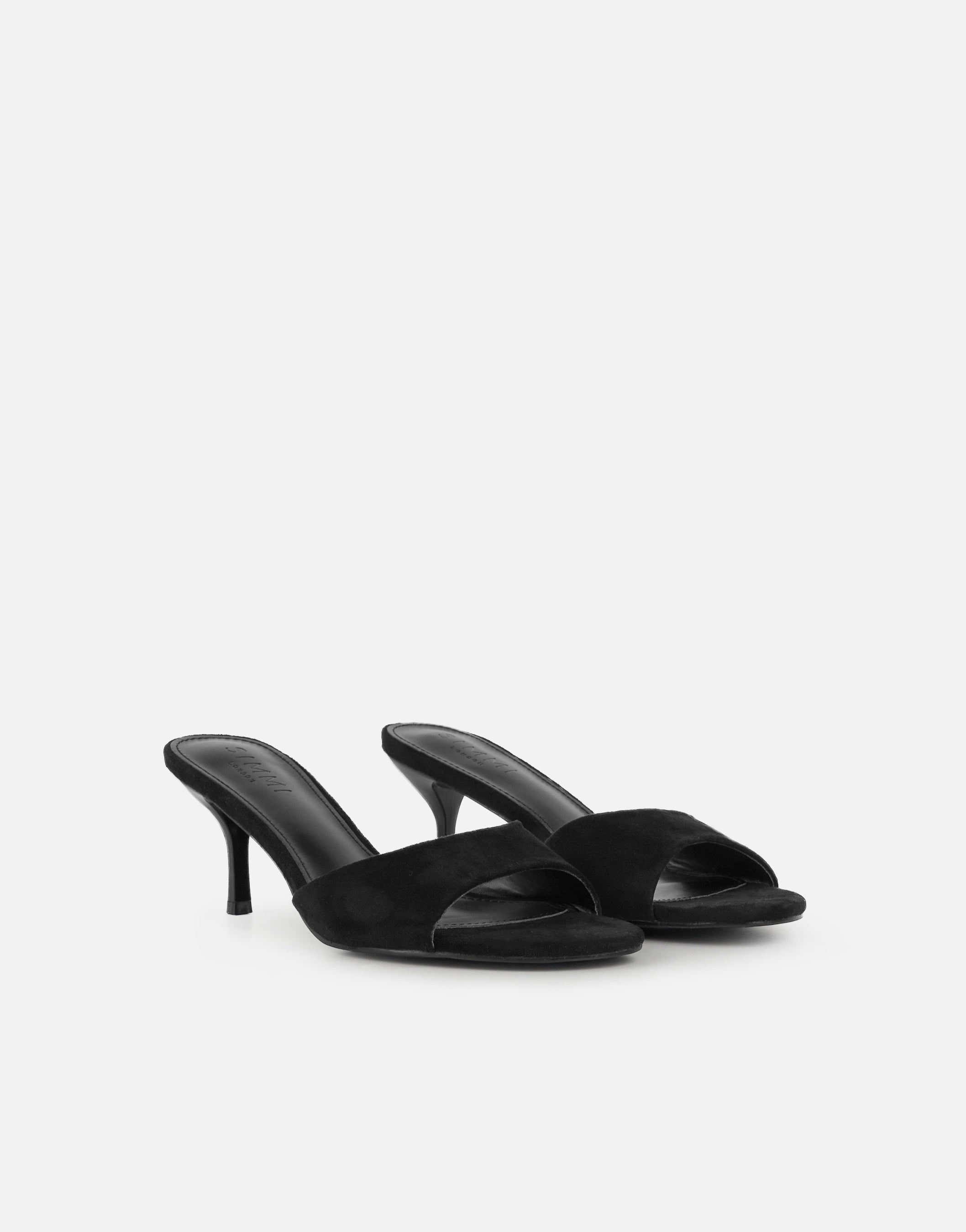 Hux Black Suede Mules | SIMMI London