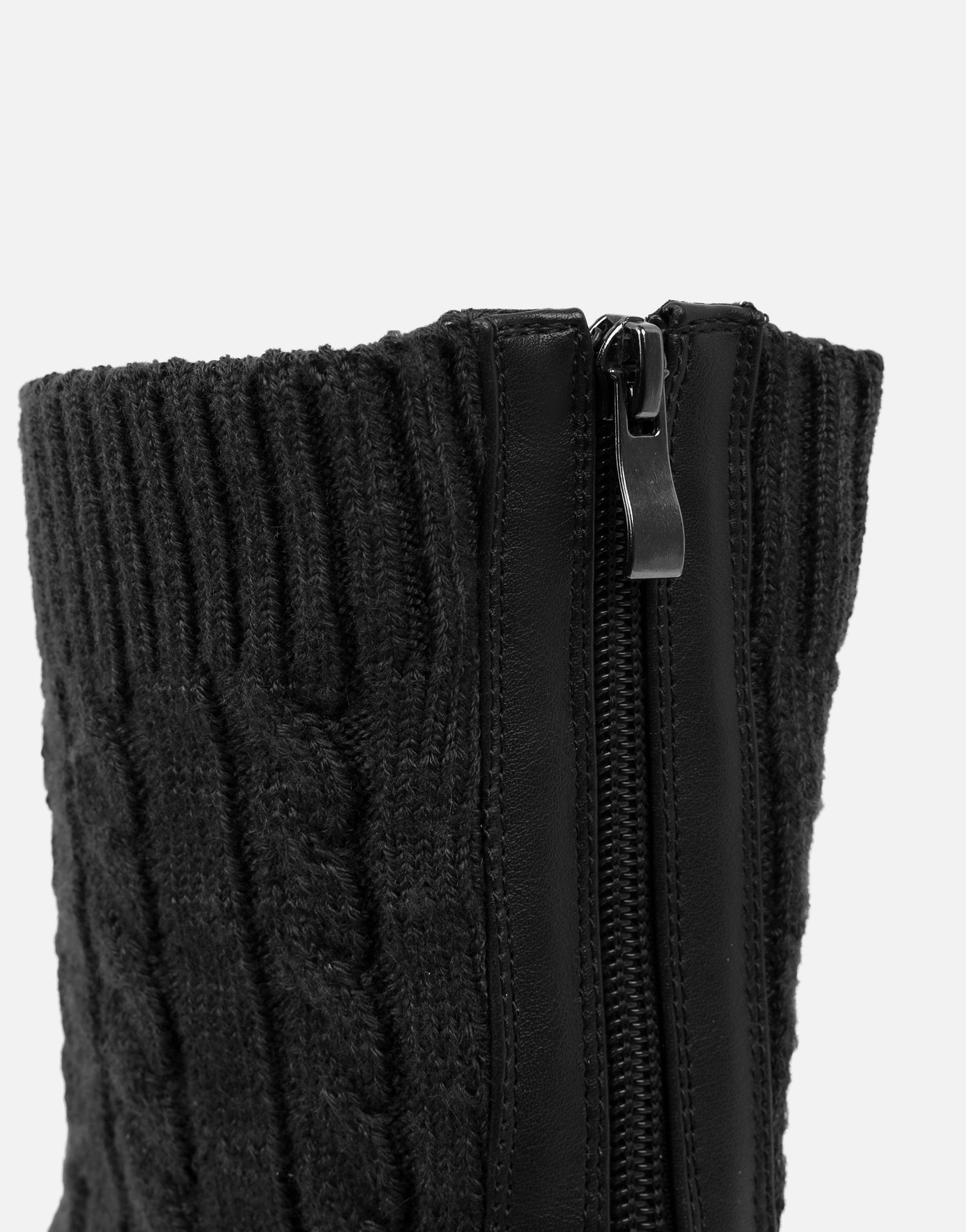 Drew Black Knit Ankle Boots | SIMMI London