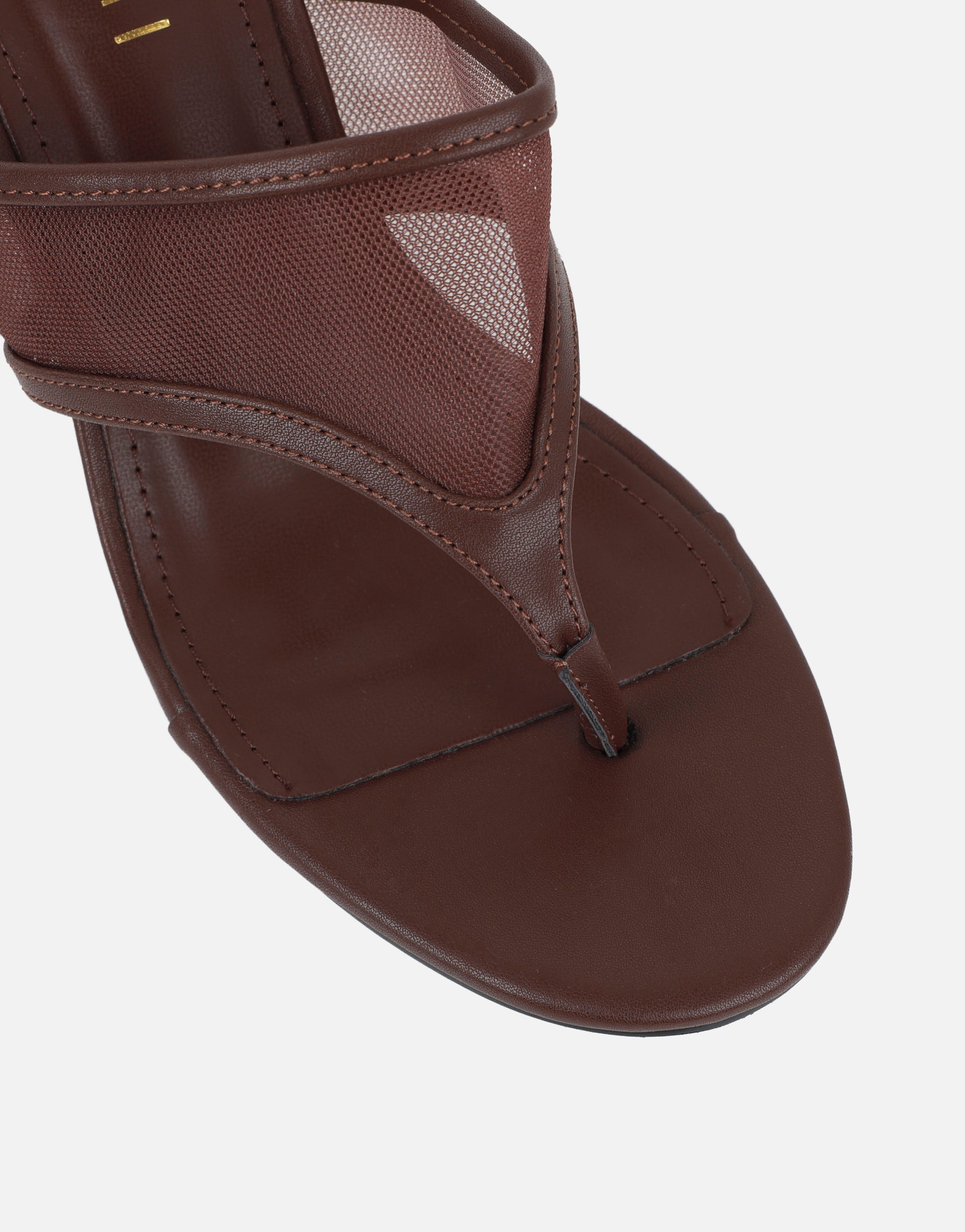 Elsie Brown Mesh Mules | SIMMI London