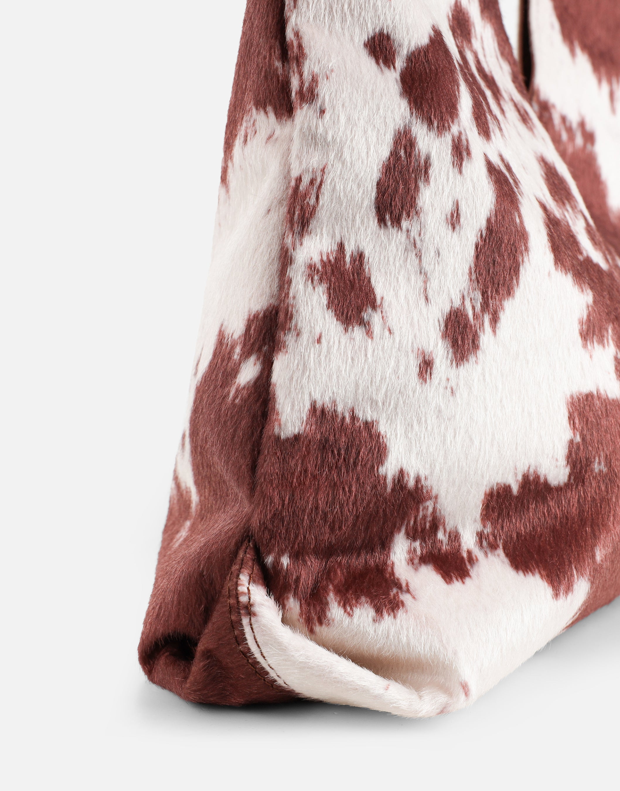 Isla Large Cow Print Suede Shoulder Bag | SIMMI London