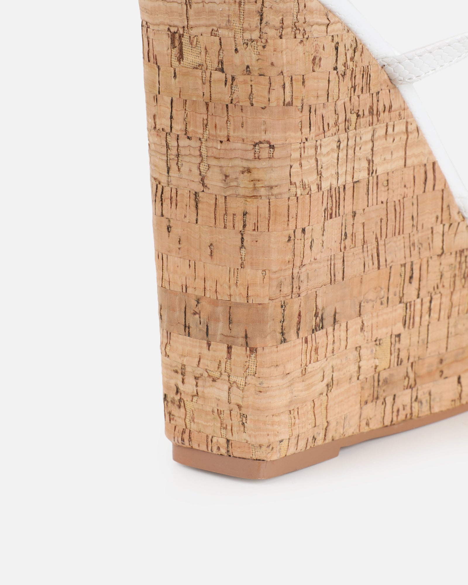 Jadey White Gold Detail Wedge Heels | SIMMI London