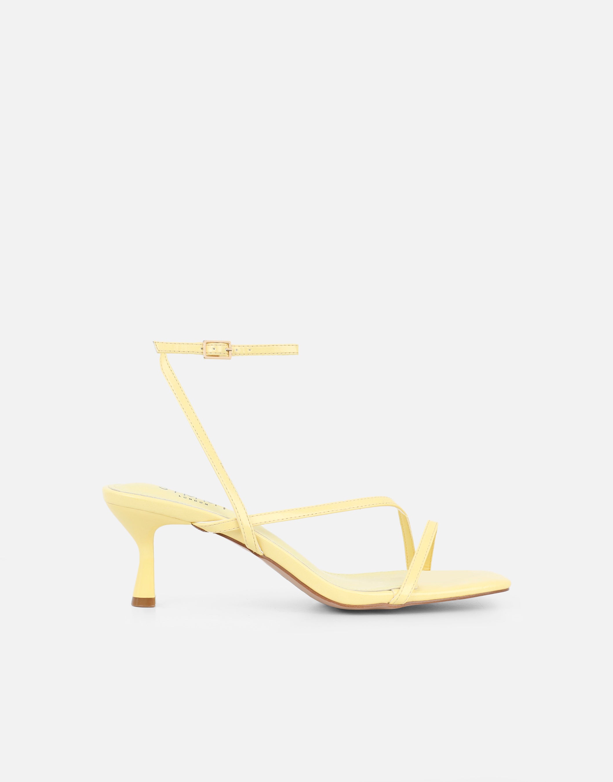 Kristan Yellow Heeled Sandals | SIMMI London