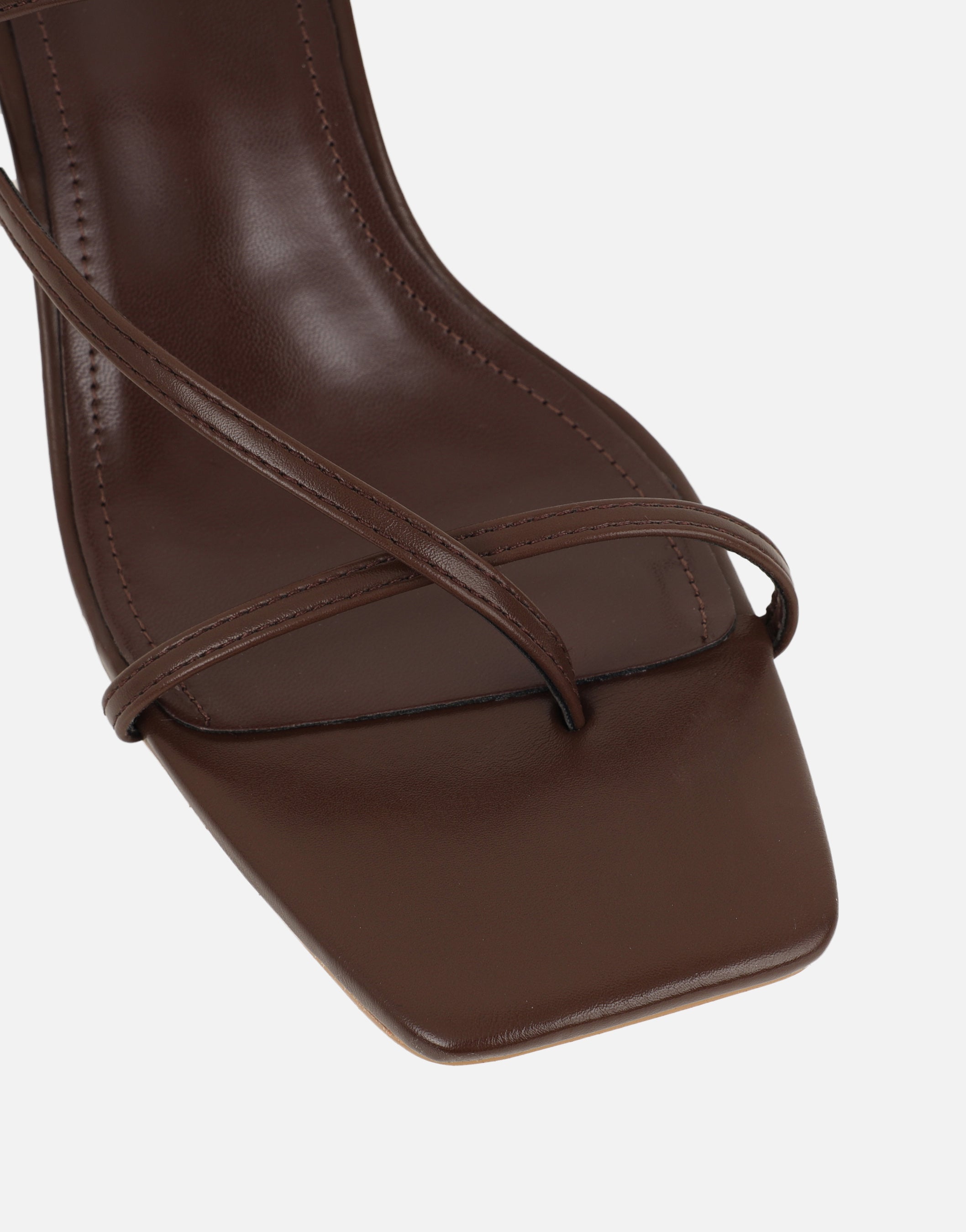 Jenna Brown Toe Thong Mules