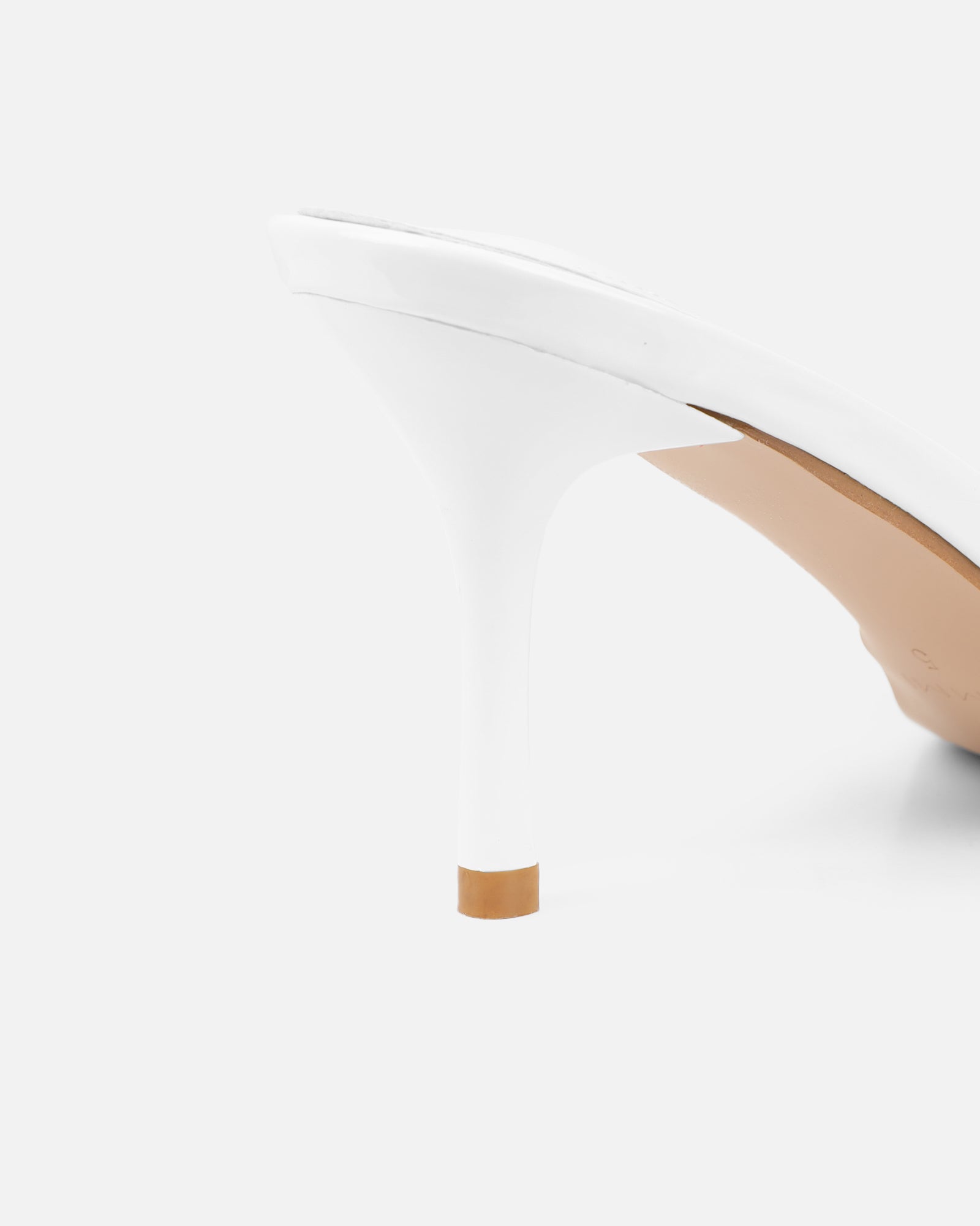 Jerez White Patent Peep Toe Heeled Sandals Wide Fit | SIMMI London