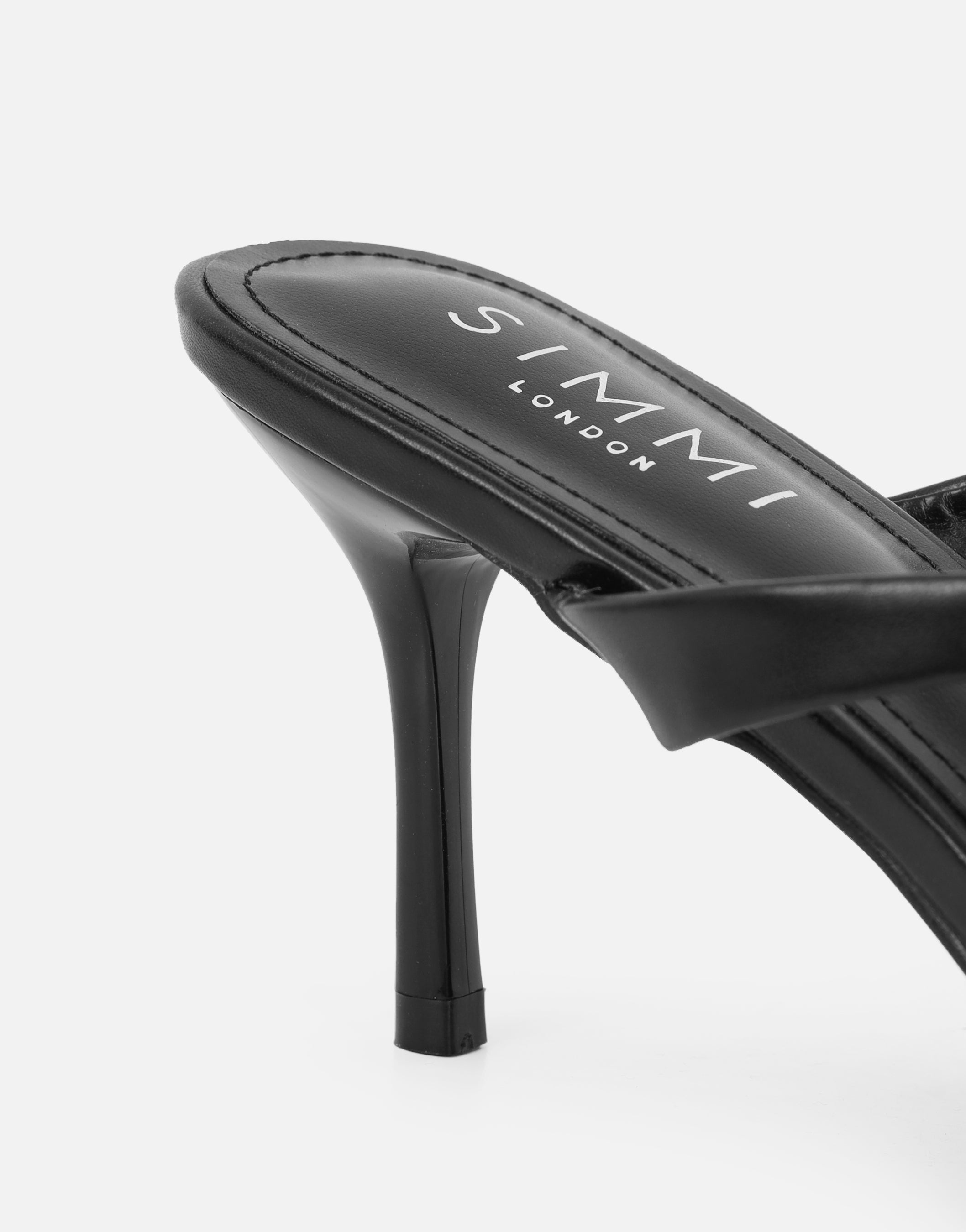 Pearl Black Mules | SIMMI London