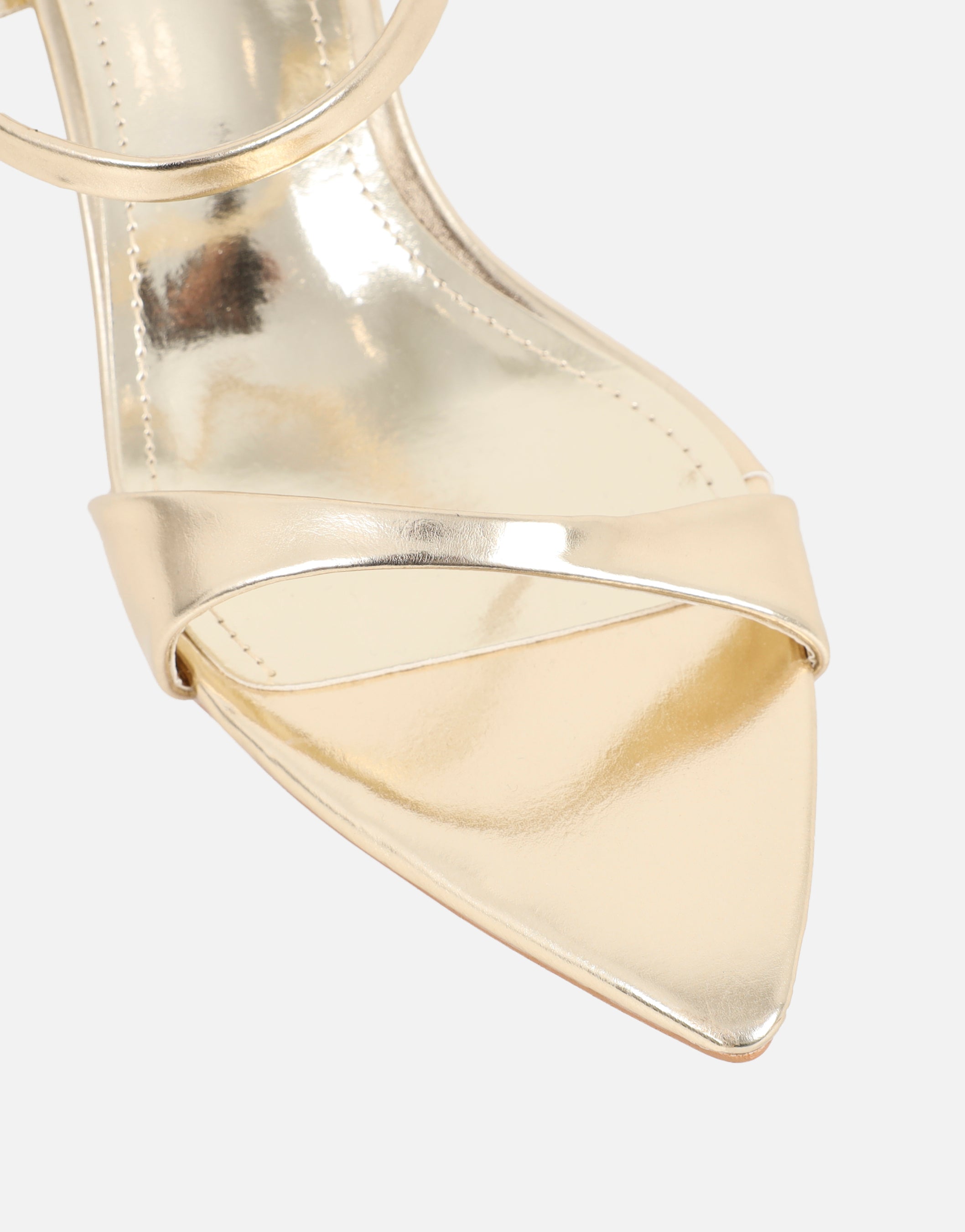 Pearl Gold Metallic Mules | SIMMI London
