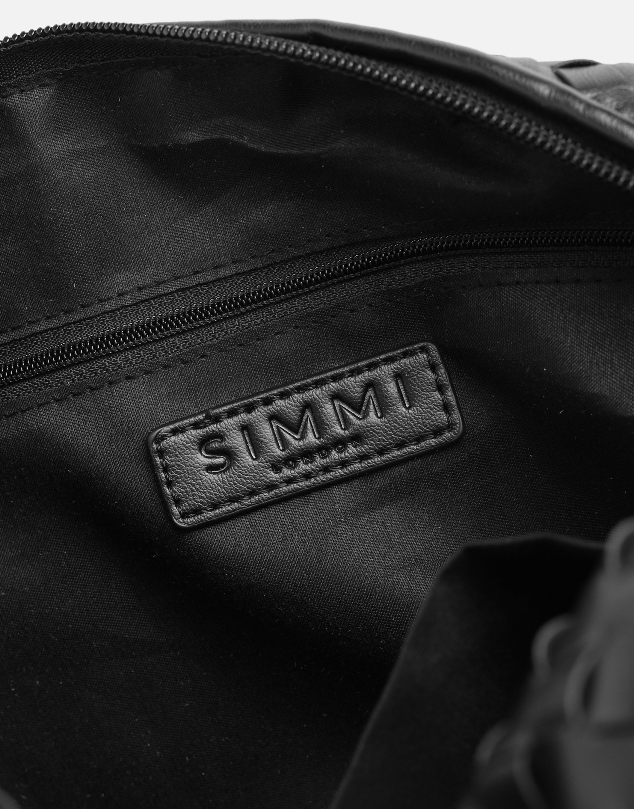 Justine Woven Black Bag | SIMMI London