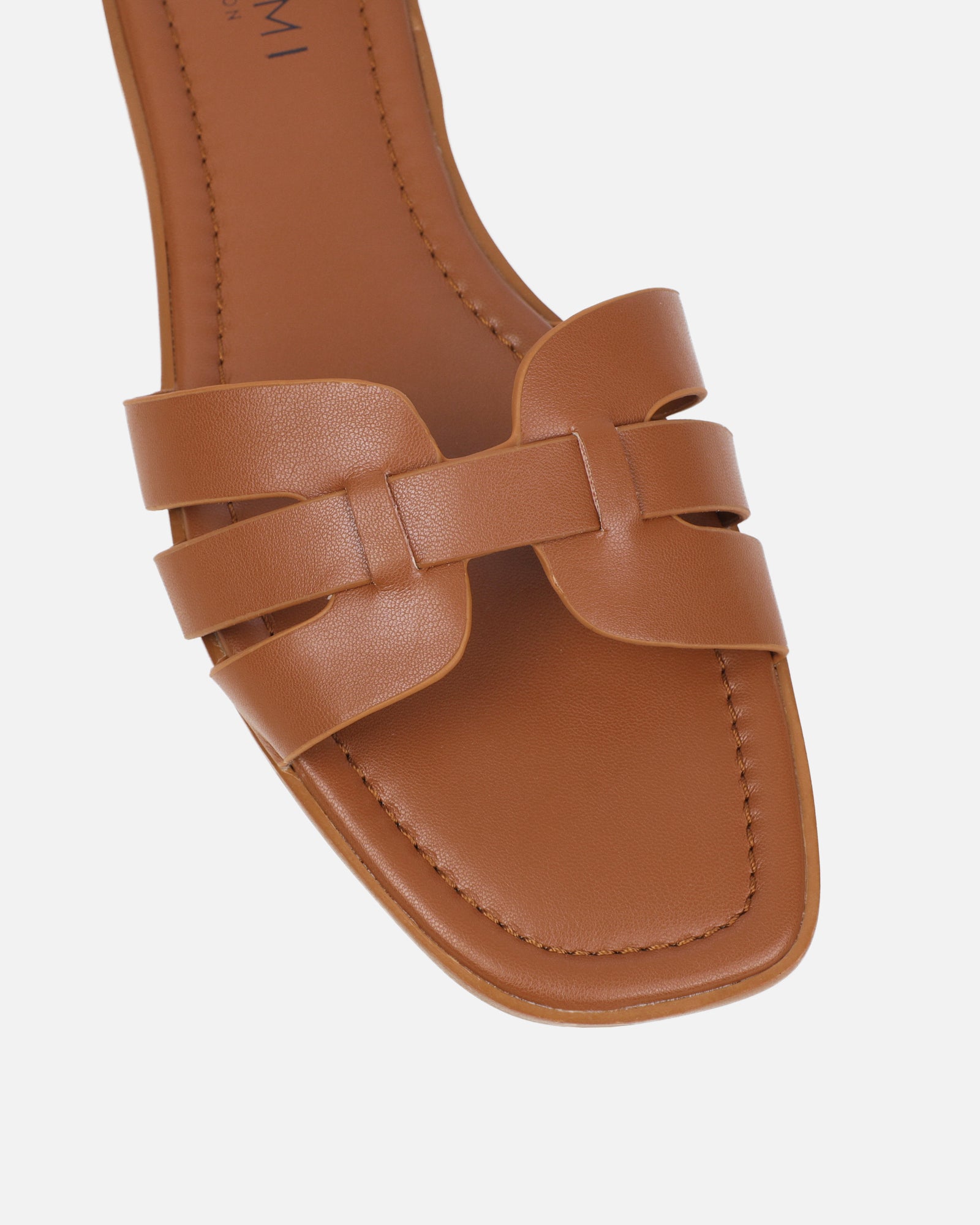 Jorja Tan Slip On Flat Sandals| SIMMI London