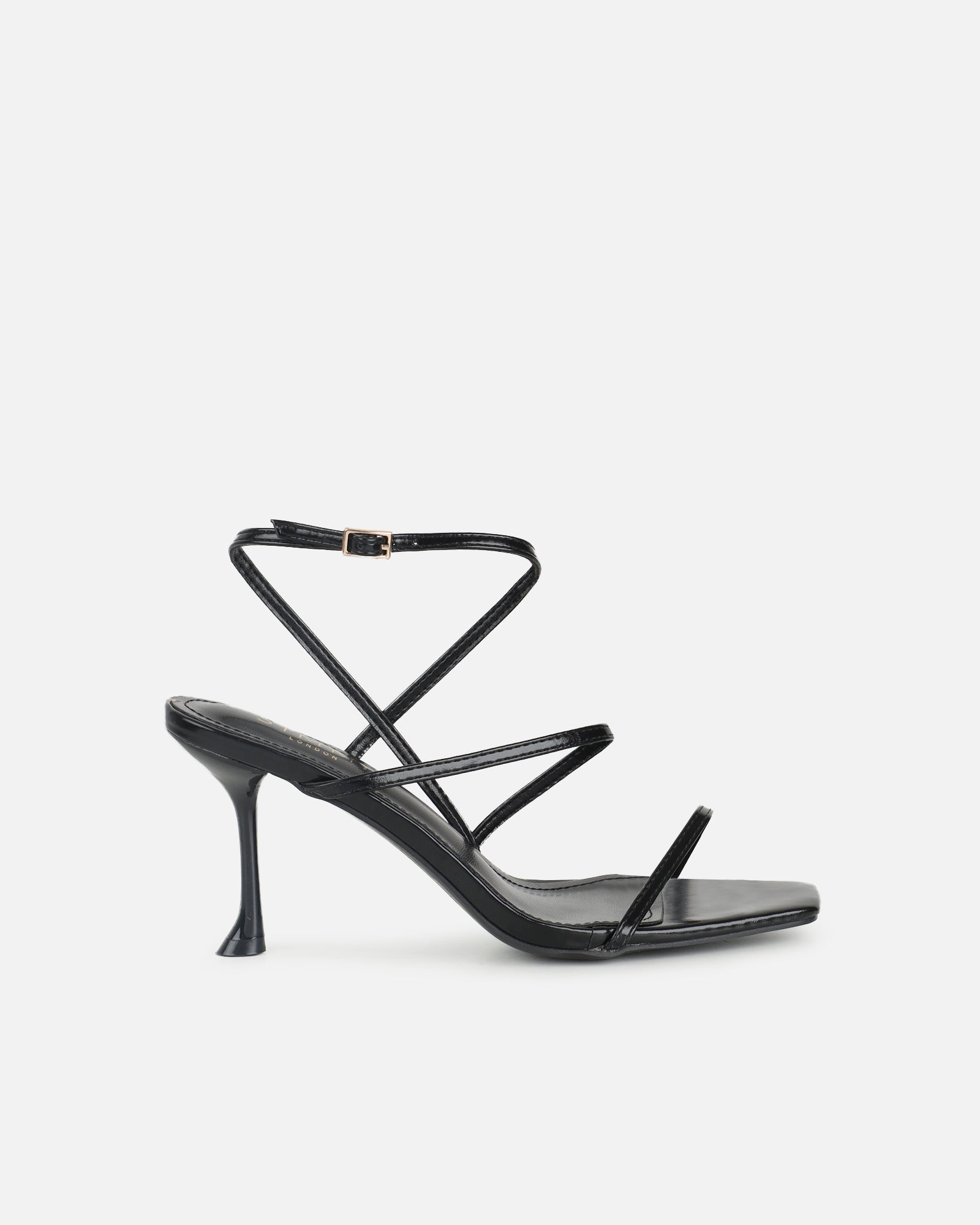 Kaleah Black Heeled Sandals | SIMMI London