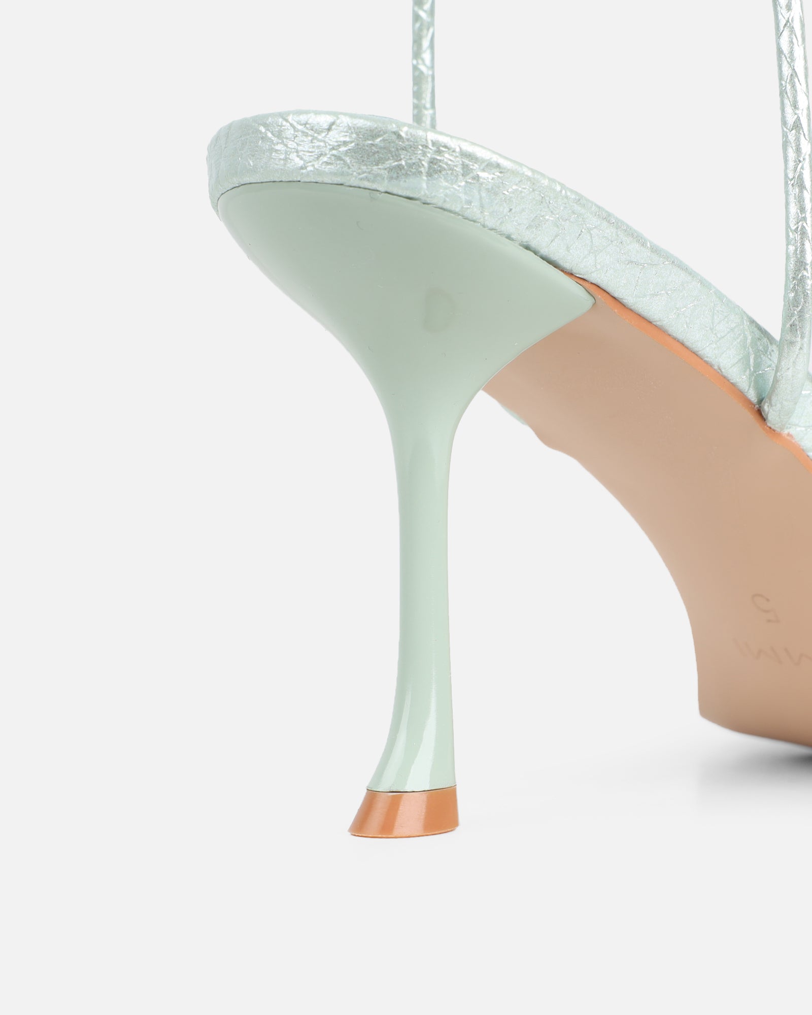 Piella Green Snake Strappy Heeled Sandals | SIMMI London