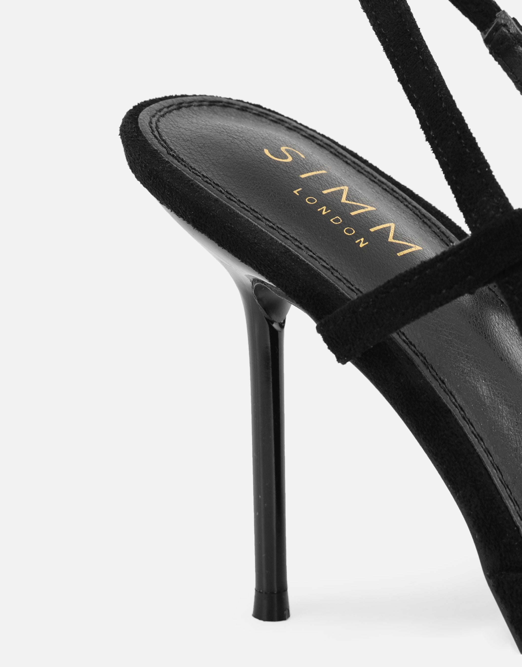 Kandy Black Slingback Courts | SIMMI London